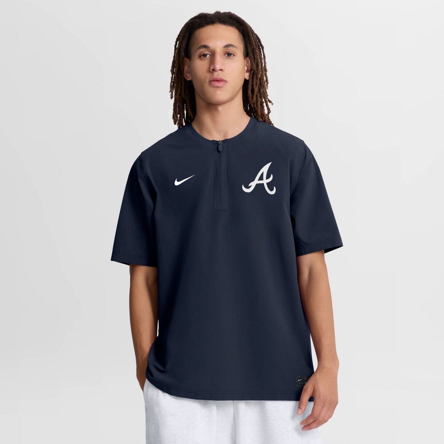 Nike Atlanta Braves Authentic Collection Dri-FIT Quarter-Zip Windshirt