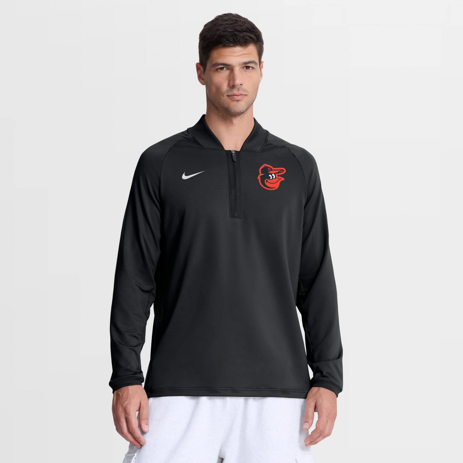 Nike Baltimore Orioles Authentic Collection Dri-FIT Raglan Half-Zip Pullover