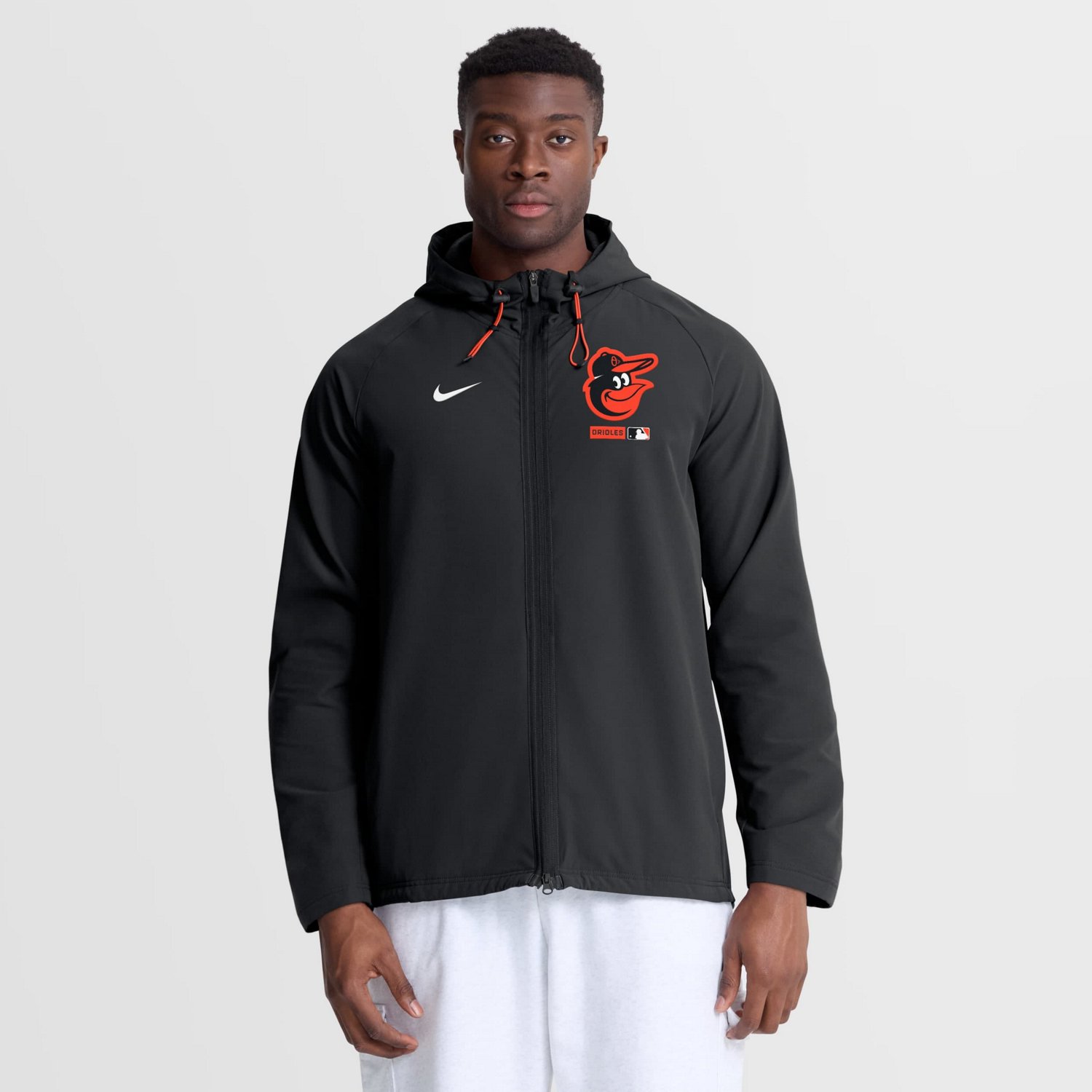 Nike Baltimore Orioles Authentic Collection Raglan Therma-FIT Full-Zip Hooded Jacket
