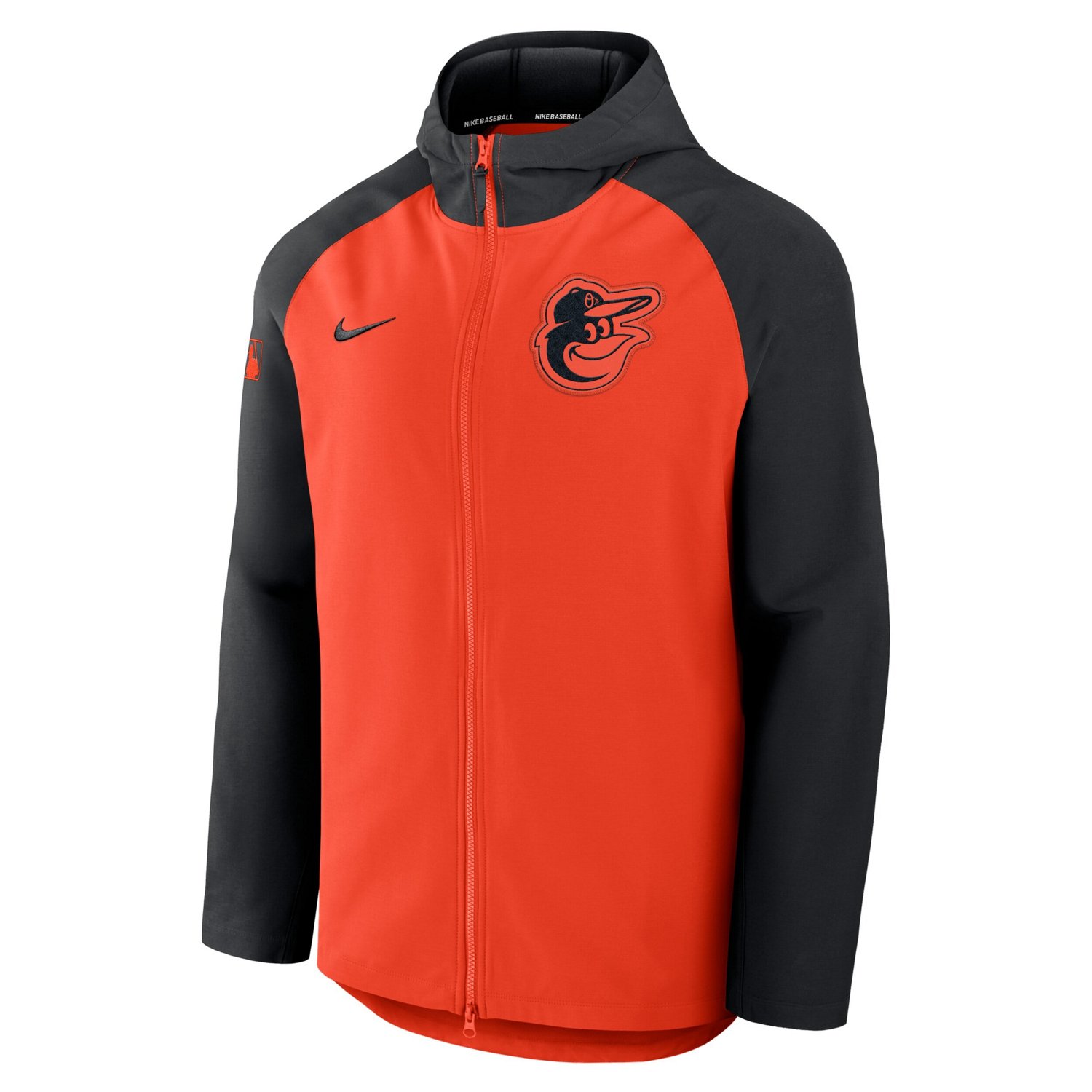 Nike Black Baltimore Orioles Authentic Collection Raglan Performance Full-Zip Jacket - view number 2