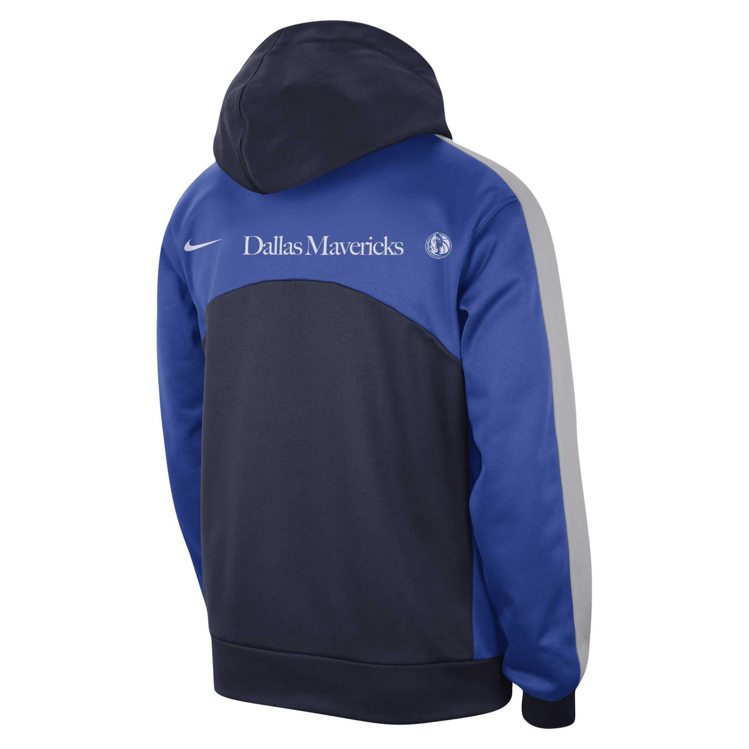 Nike /Blue Dallas Mavericks Authentic Starting Five Force Performance Pullover Hoodie - view number 3