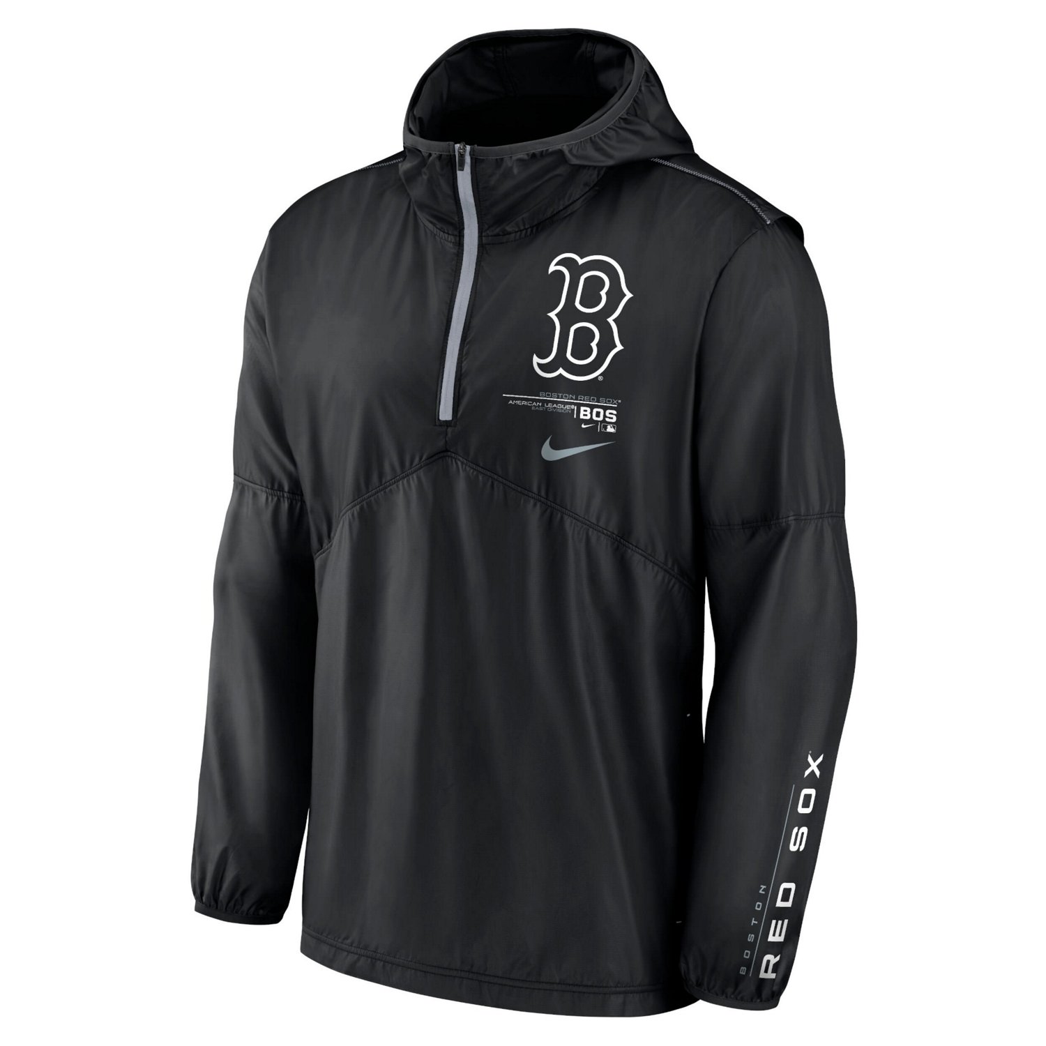 Nike Boston Red Sox Authentic Night Game Performance Half-Zip Windbreaker - view number 2