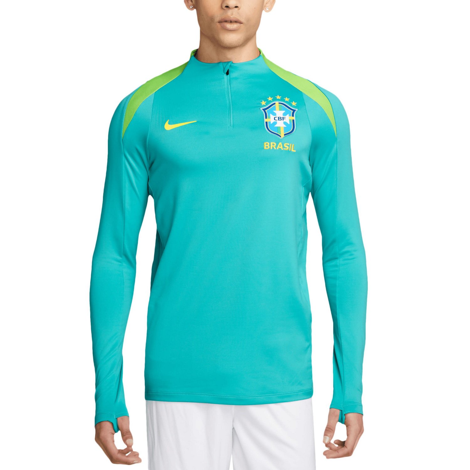 Nike Brazil National Team 2024 Strike Drill Performance Quarter-Zip Pullover Top - view number 1