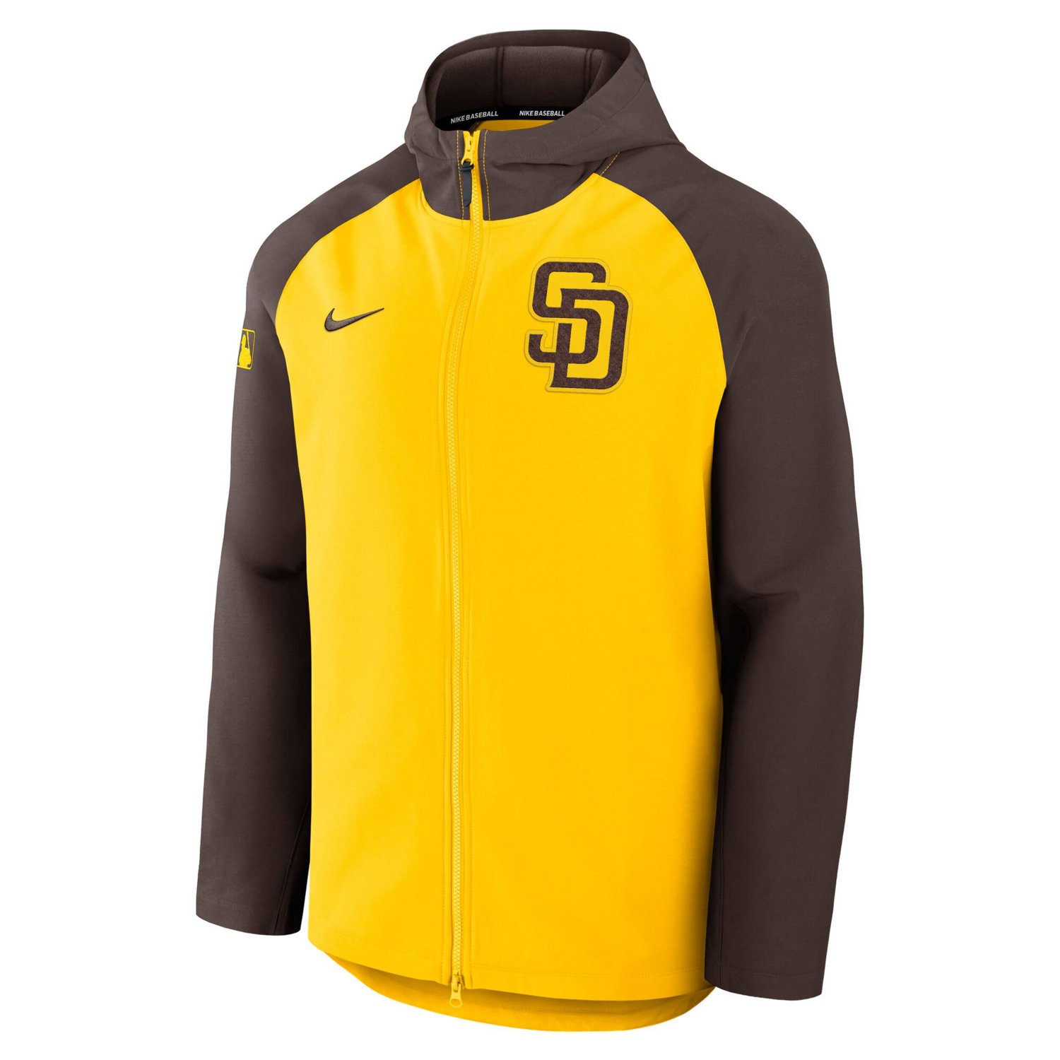 Nike Brown San Diego Padres Authentic Collection Raglan Performance Full-Zip Jacket - view number 2
