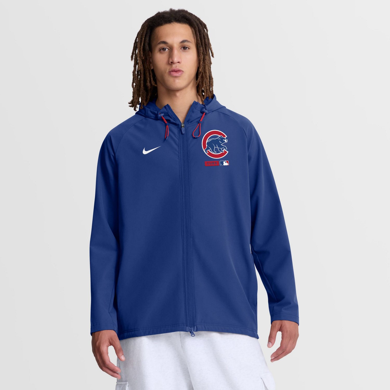 Nike Chicago Cubs Authentic Collection Raglan Therma-FIT Full-Zip Hooded Jacket
