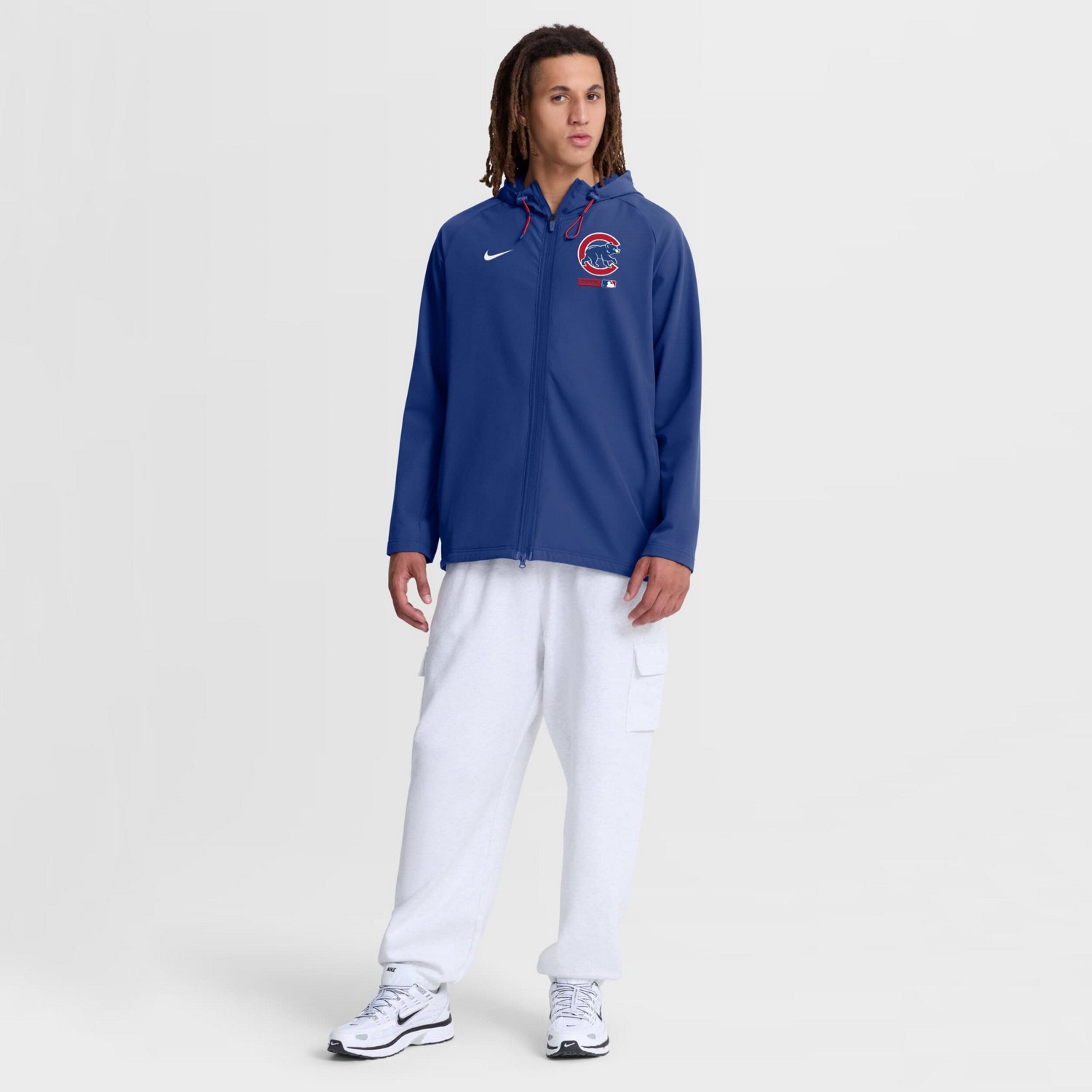 Nike Chicago Cubs Authentic Collection Raglan Therma-FIT Full-Zip Hooded Jacket