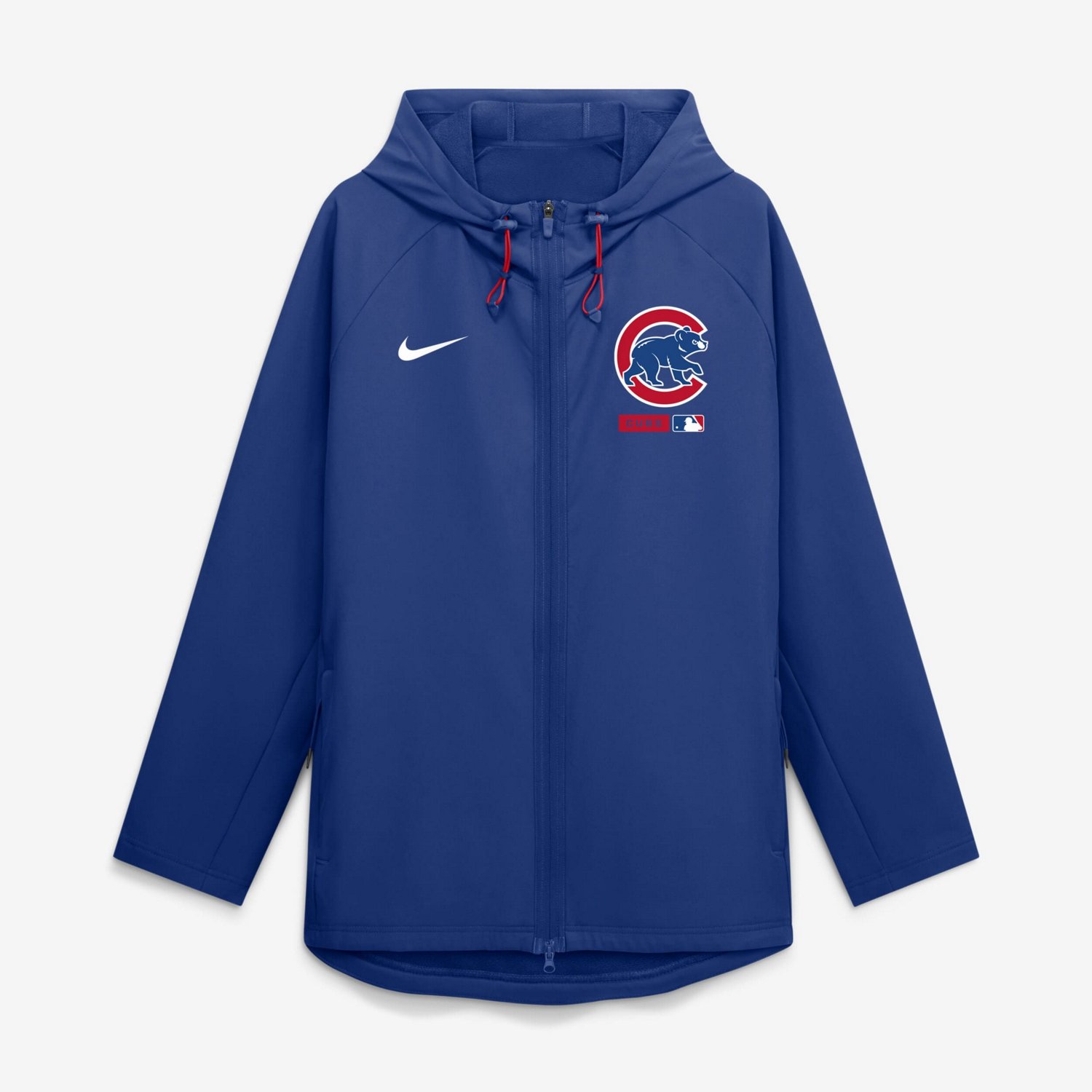 Nike Chicago Cubs Authentic Collection Raglan Therma-FIT Full-Zip Hooded Jacket