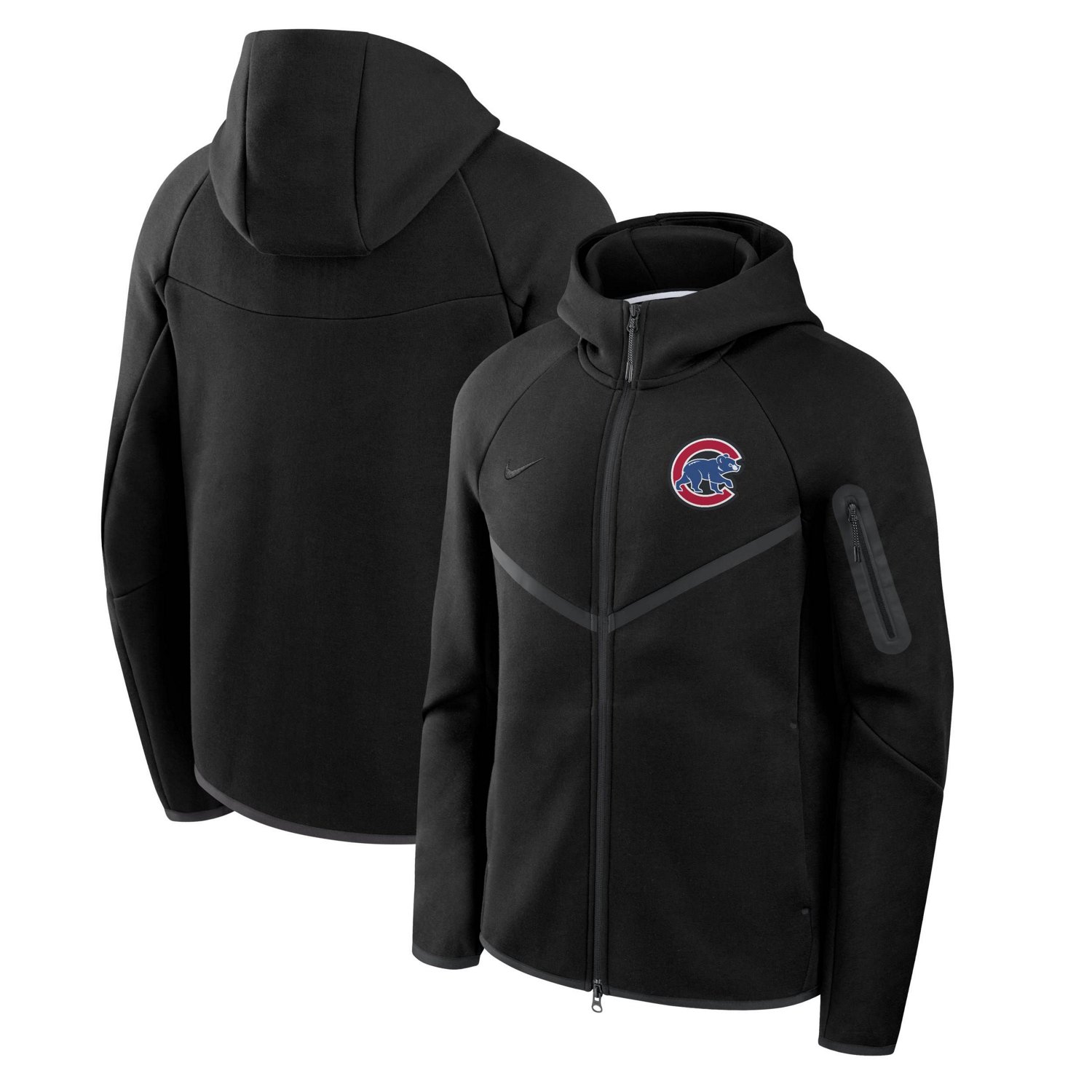 Nike Chicago Cubs Tech Fleece Windrunner Full-Zip Hoodie Jacket - view number 1