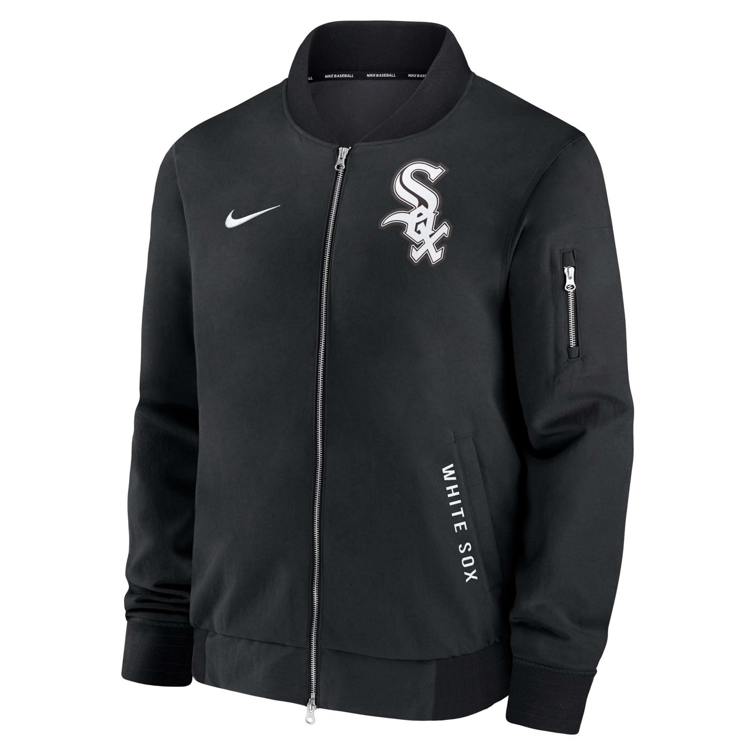 Nike Chicago White Sox Authentic Collection Dugout Relaxed Full-Zip Bomber Jacket - view number 4