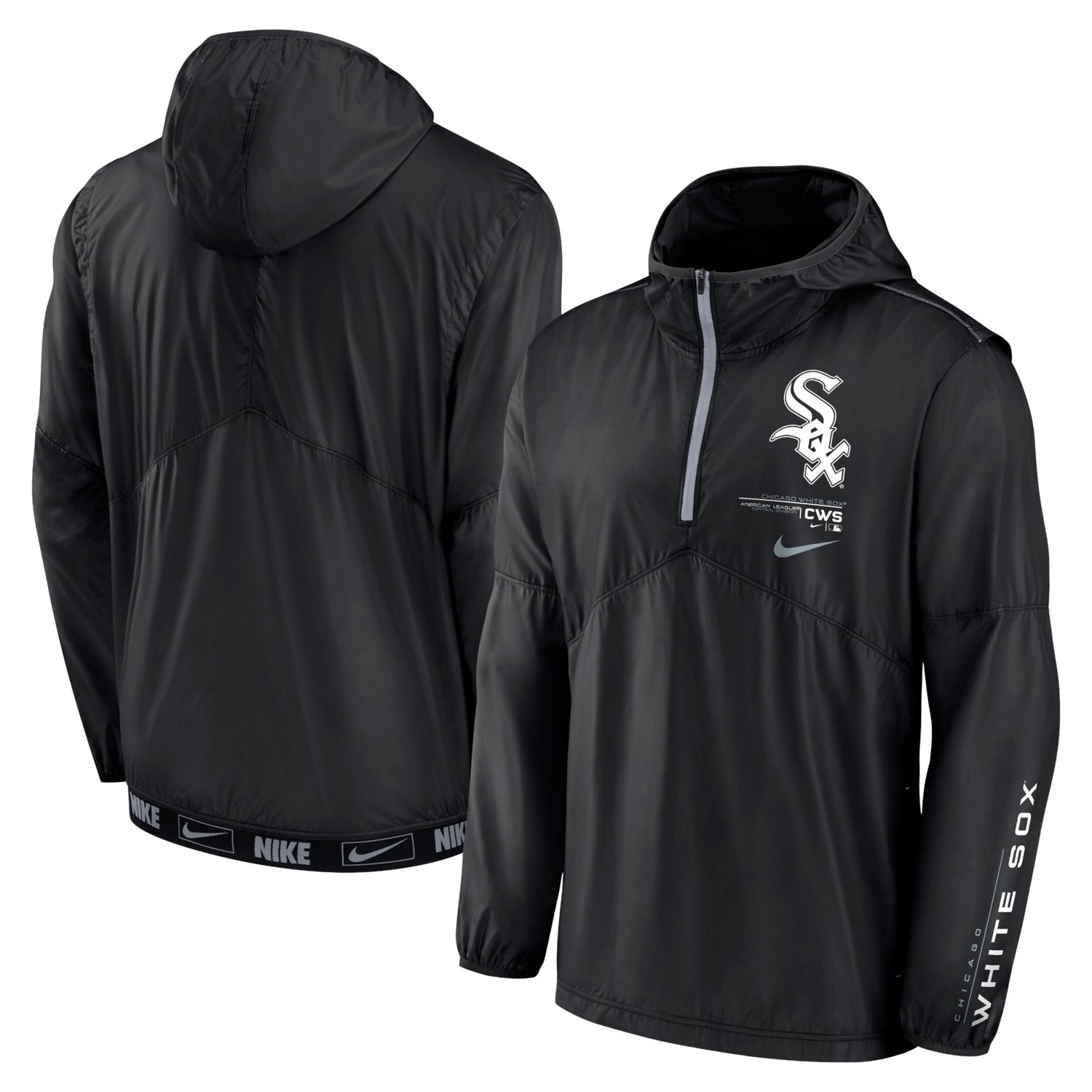 Nike Chicago White Sox Authentic Night Game Performance Half-Zip Windbreaker - view number 1