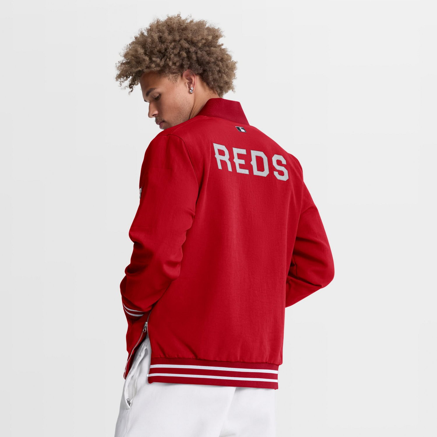 Nike Cincinnati s 2026 City Connect Authentic Collection Relaxed Full-Zip Bomber Jacket - view number 2