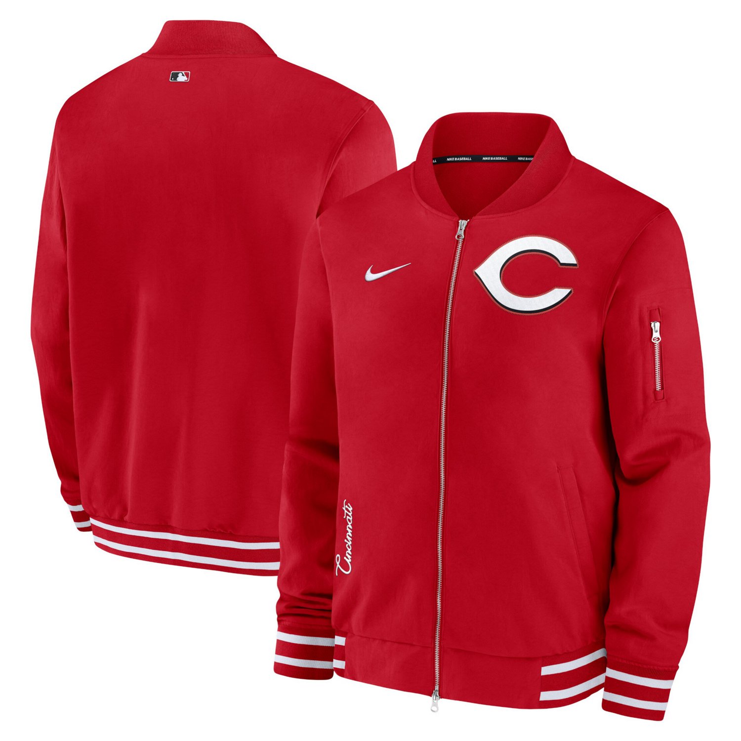 Nike Cincinnati s Authentic Collection Full-Zip Bomber Jacket