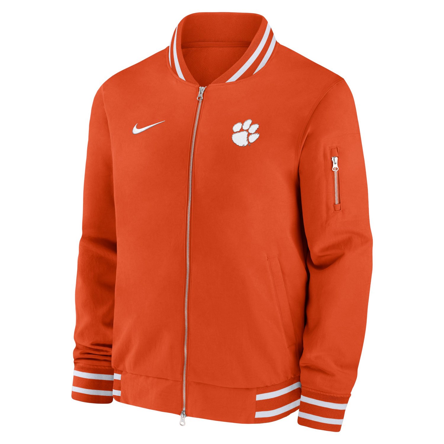 Nike Clemson Tigers 2024 Sideline Full-Zip Bomber Jacket