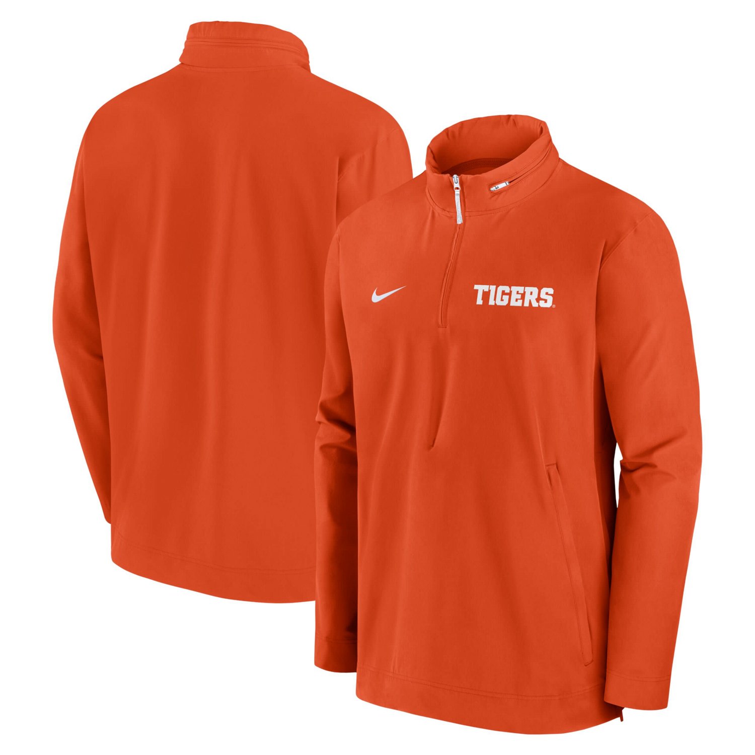 Nike Clemson Tigers Sideline Coaches Quarter-Zip Jacket - view number 1