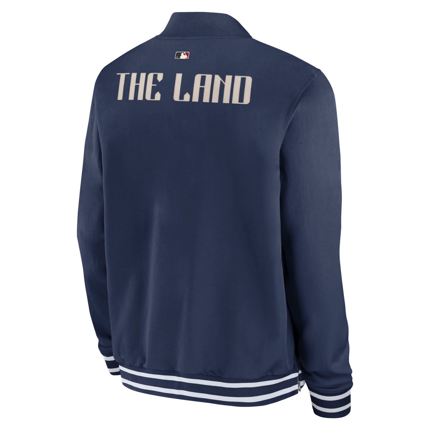 Nike Cleveland Guardians Authentic Collection City Connect Full-Zip Bomber Jacket - view number 3