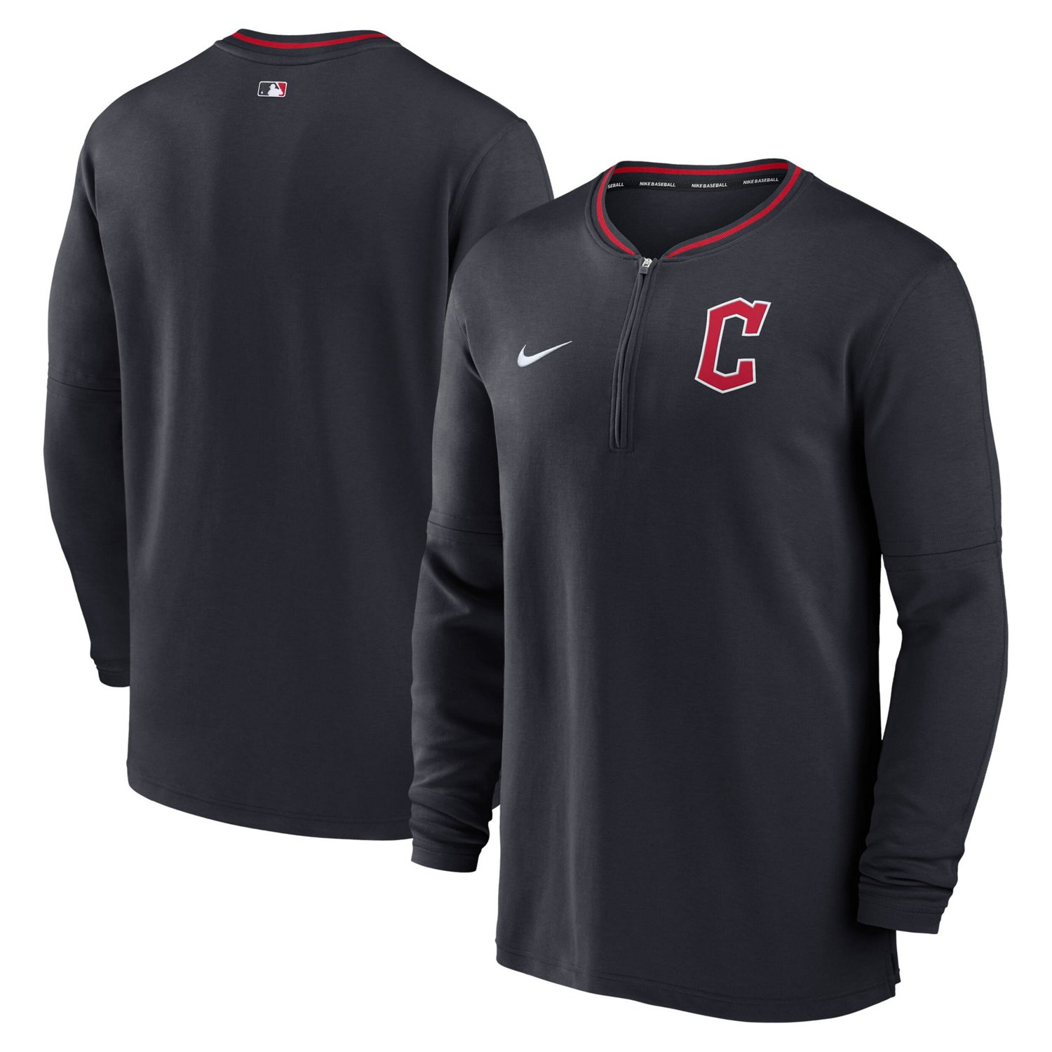 Nike Cleveland Guardians Authentic Collection Performance Half-Zip Top