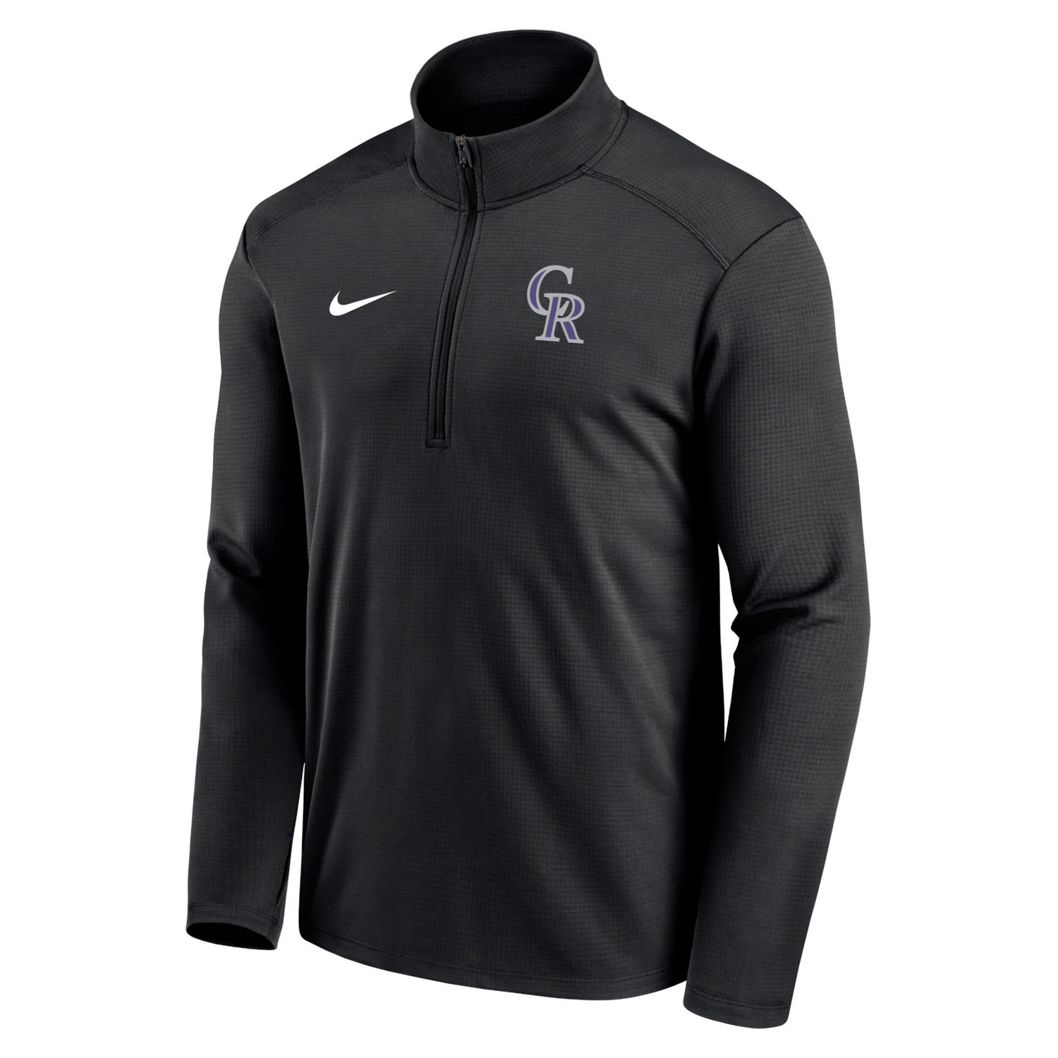 Nike Colorado Rockies Agility Pacer Lightweight Performance Half-Zip Top - view number 2