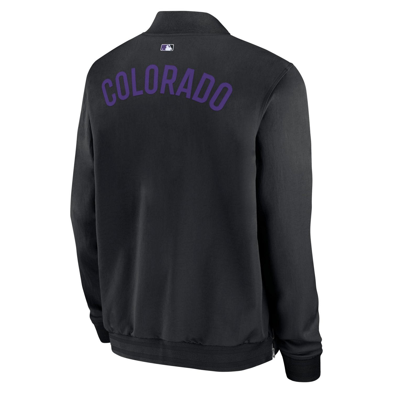 Nike Colorado Rockies Authentic Collection Dugout Full-Zip Bomber Jacket - view number 3