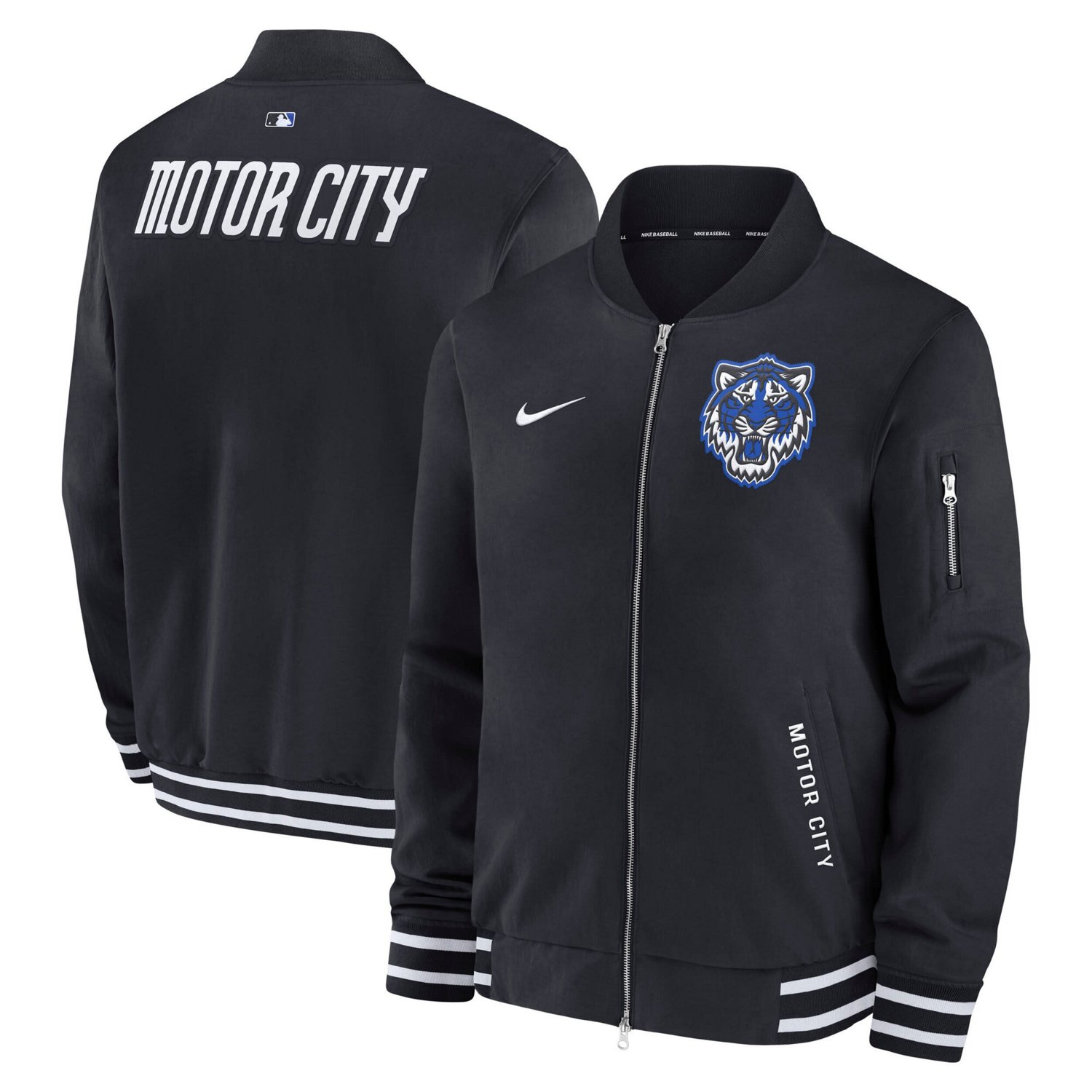 Detroit Tigers New Era 2024 Clubhouse Pullover Hoodie - Navy