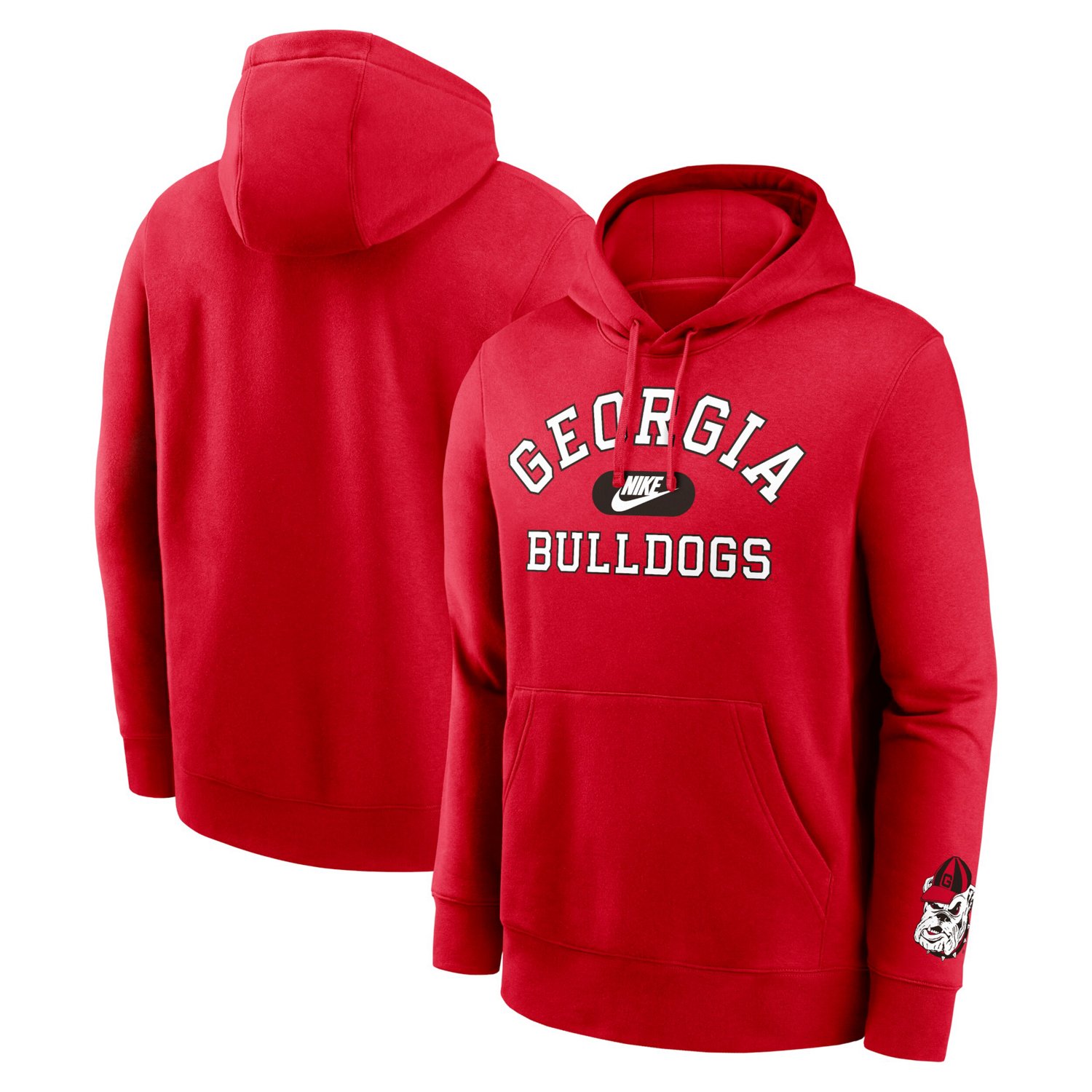 Nike Georgia Bulldogs Legacy Foundational Two-Hit Club Performance Pullover Hoodie                                               - view number 1