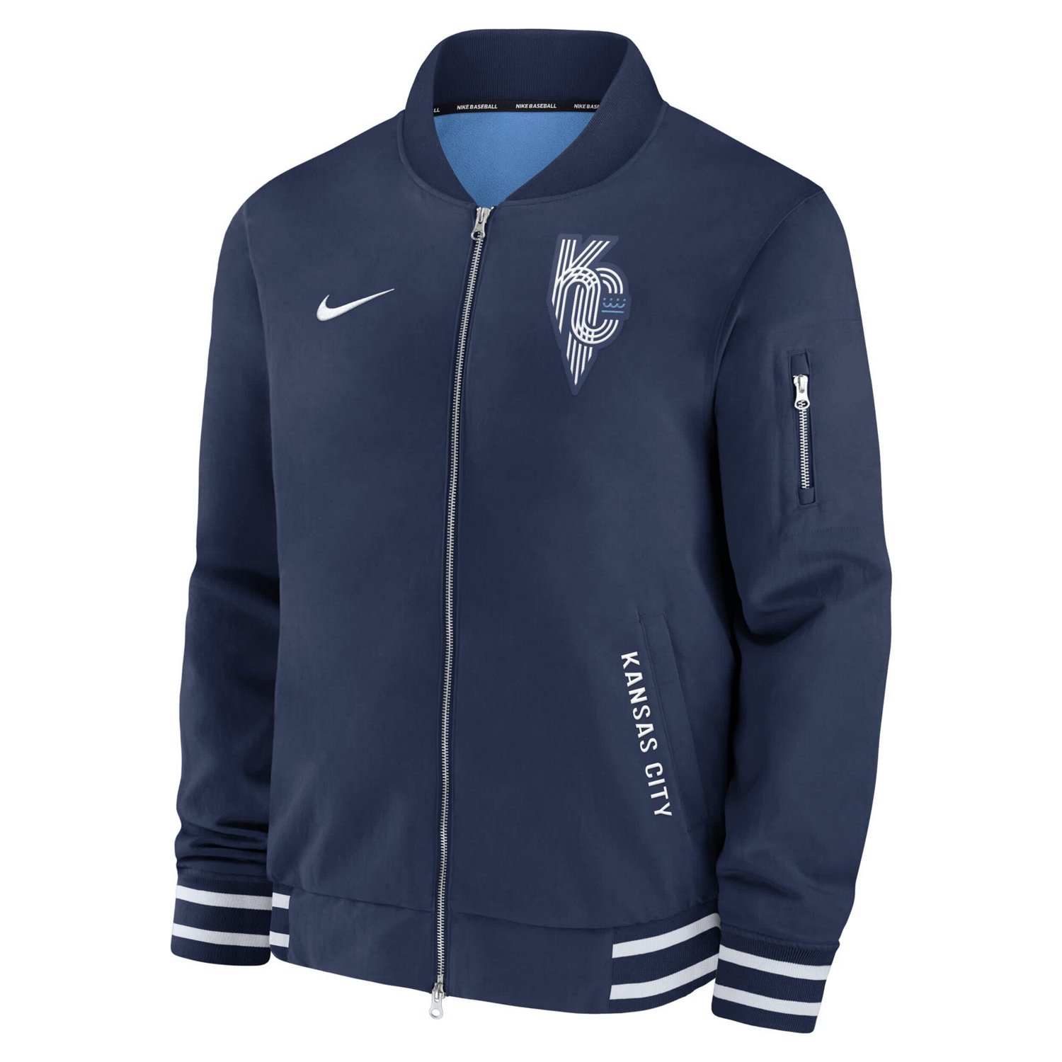 Nike Kansas City Royals Authentic Collection Connect Full-Zip Bomber Jacket