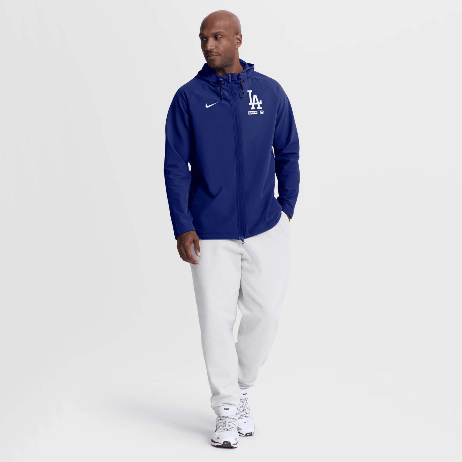 Nike Los Angeles Dodgers Authentic Collection Raglan Therma-FIT Full-Zip Hooded Jacket - view number 3