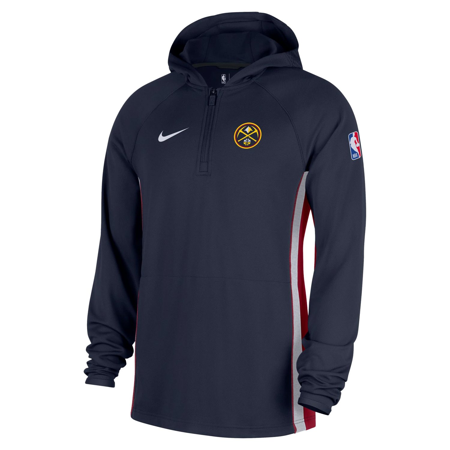 Nike Denver Nuggets Authentic On Court Zone Quarter-Zip Dri-FIT Hoodie Jacket - view number 2