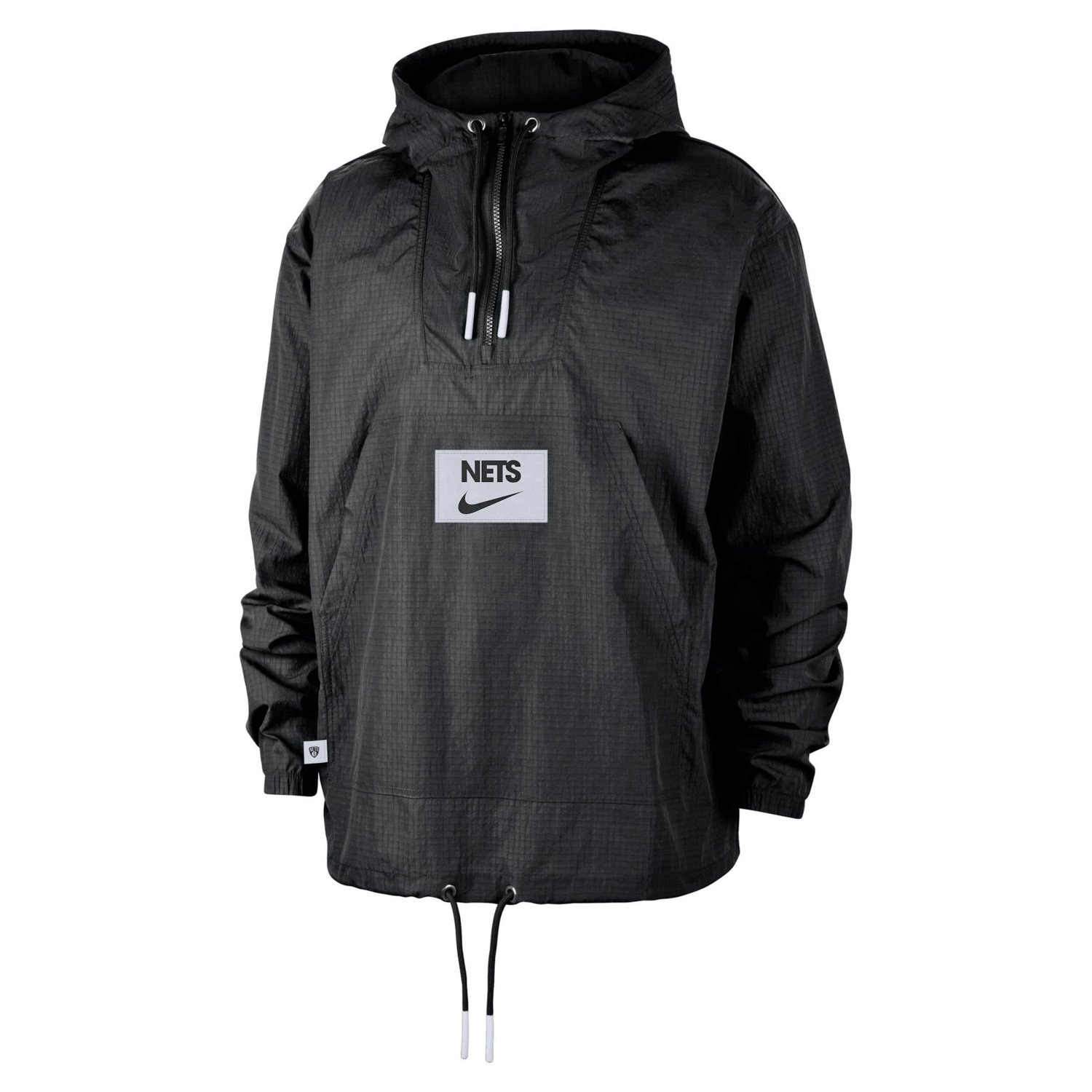 Nike Brooklyn Nets Courtside Premium Club Anorak Quarter-Zip Hoodie Jacket - view number 2