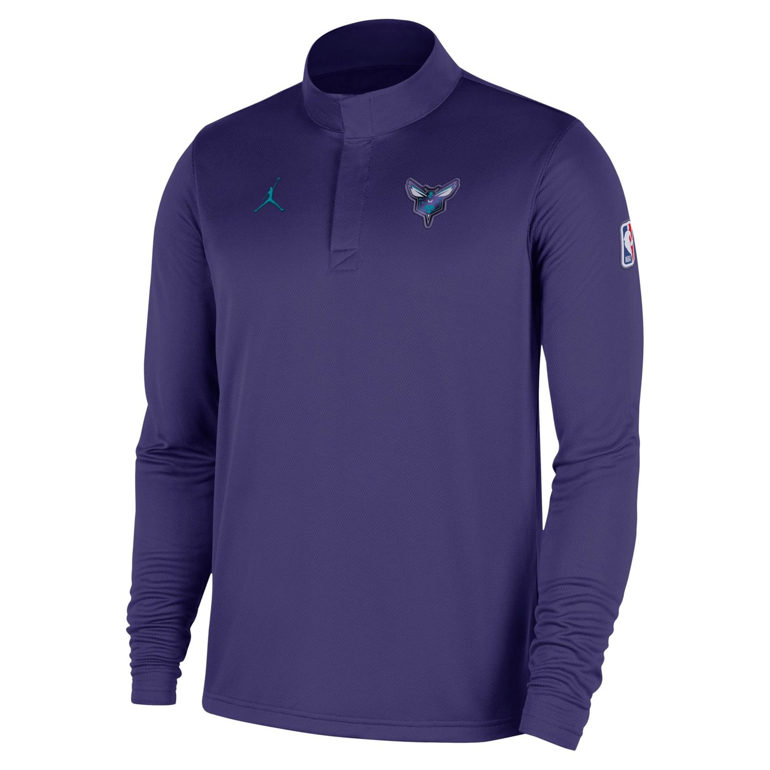 Nike Men’s Charlotte Hornets 2025-26 Dri-Fit Authentic 1/4-Zip Coaches Jacket - view number 2