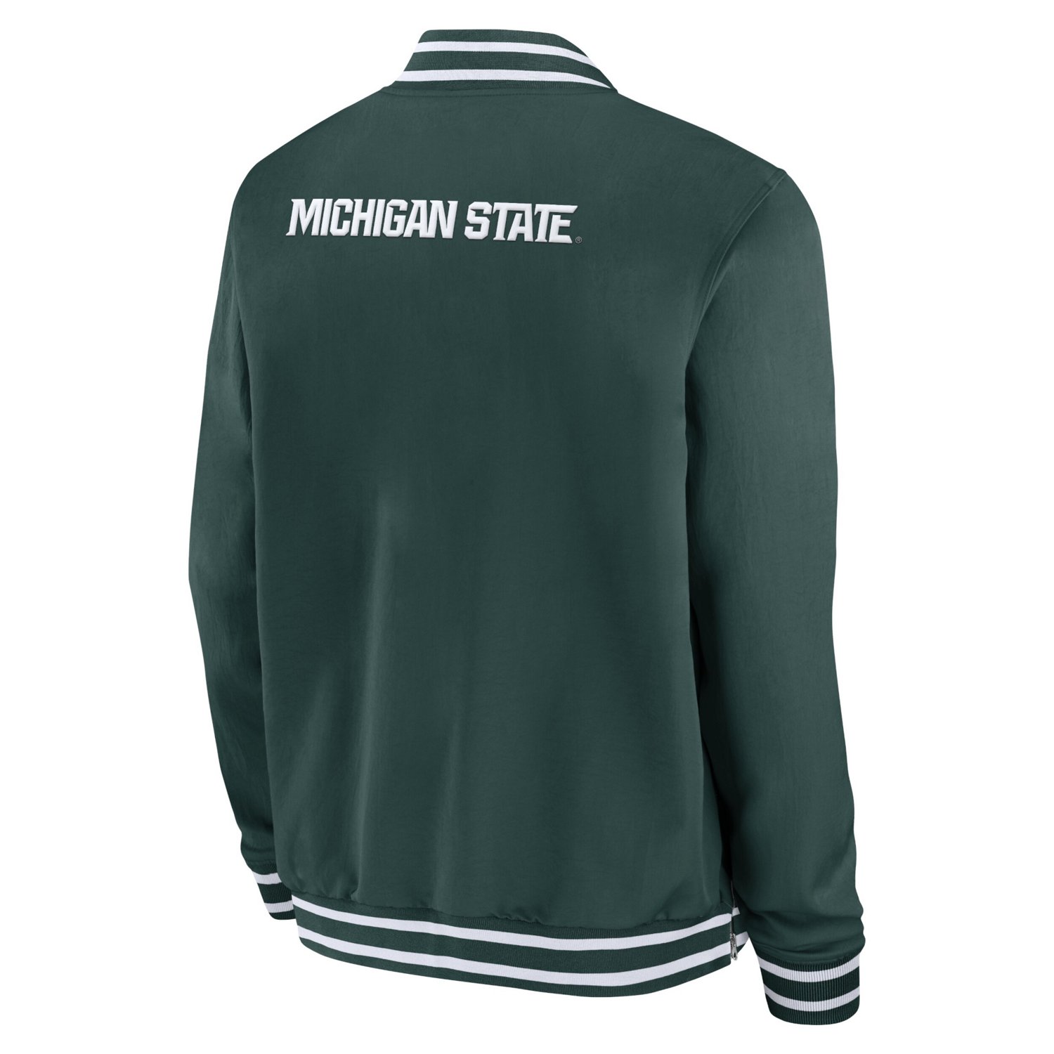 Nike Michigan State Spartans 2024 Sideline Full-Zip Bomber Jacket                                                                - view number 3