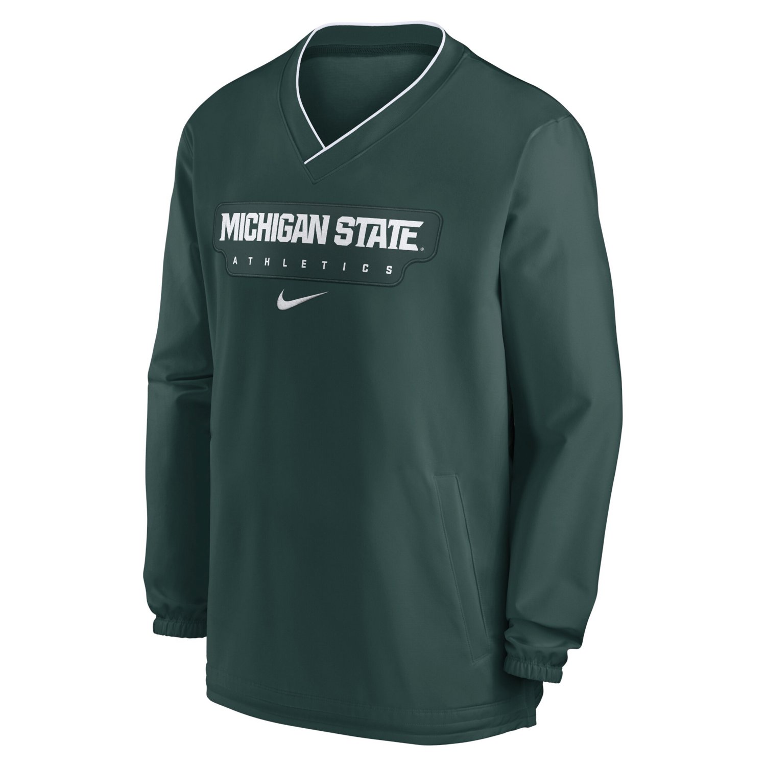Nike Michigan State Spartans 2024 Sideline Pullover Windshirt                                                                    - view number 2