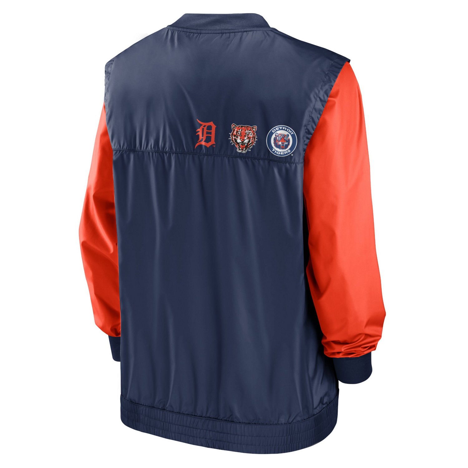 Nike Navy Detroit Tigers Rewind Warmup V-Neck Pullover Jacket - view number 3