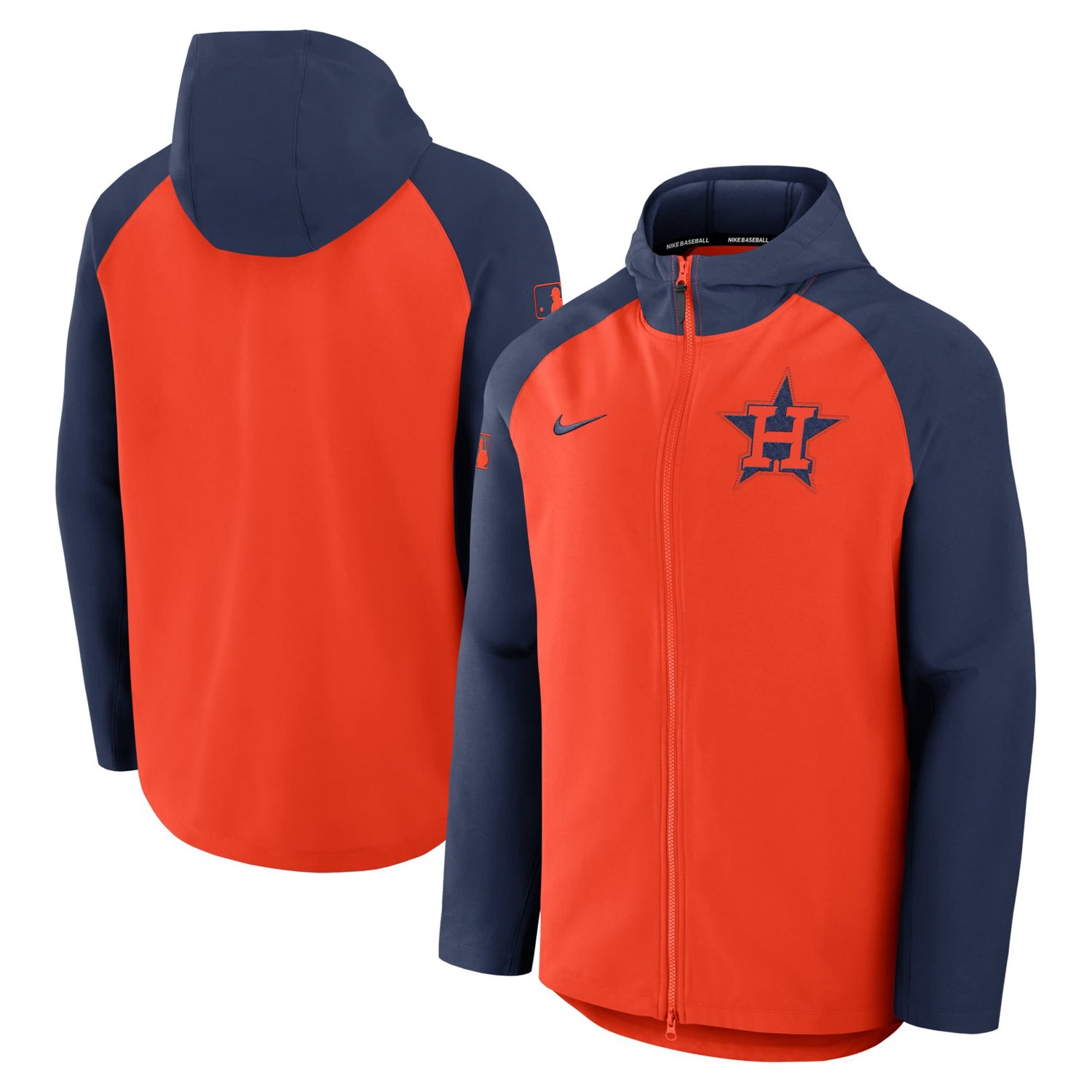 Nike Navy Houston Astros Authentic Collection Raglan Performance Full-Zip Jacket