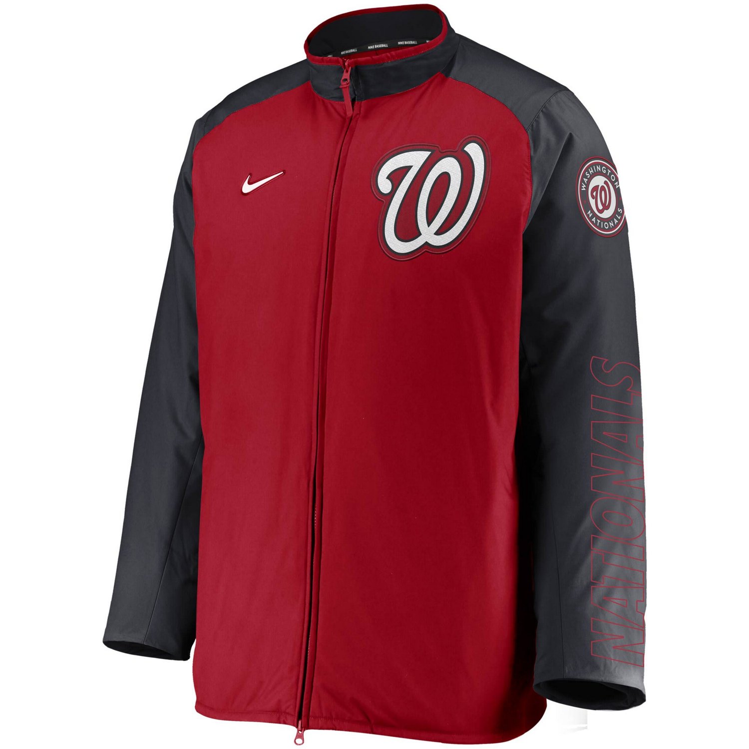Nike /Navy Washington Nationals Authentic Collection Dugout Full-Zip Jacket - view number 2
