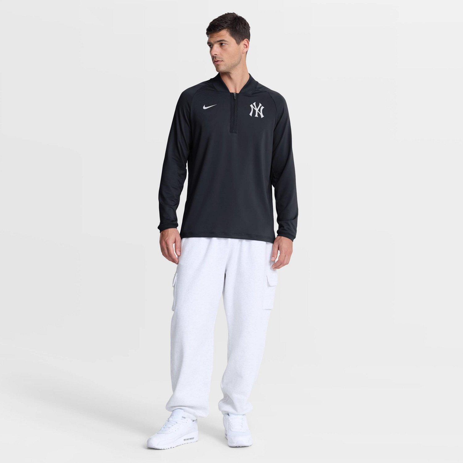 Nike New York Yankees Authentic Collection Dri-FIT Raglan Half-Zip Pullover - view number 3