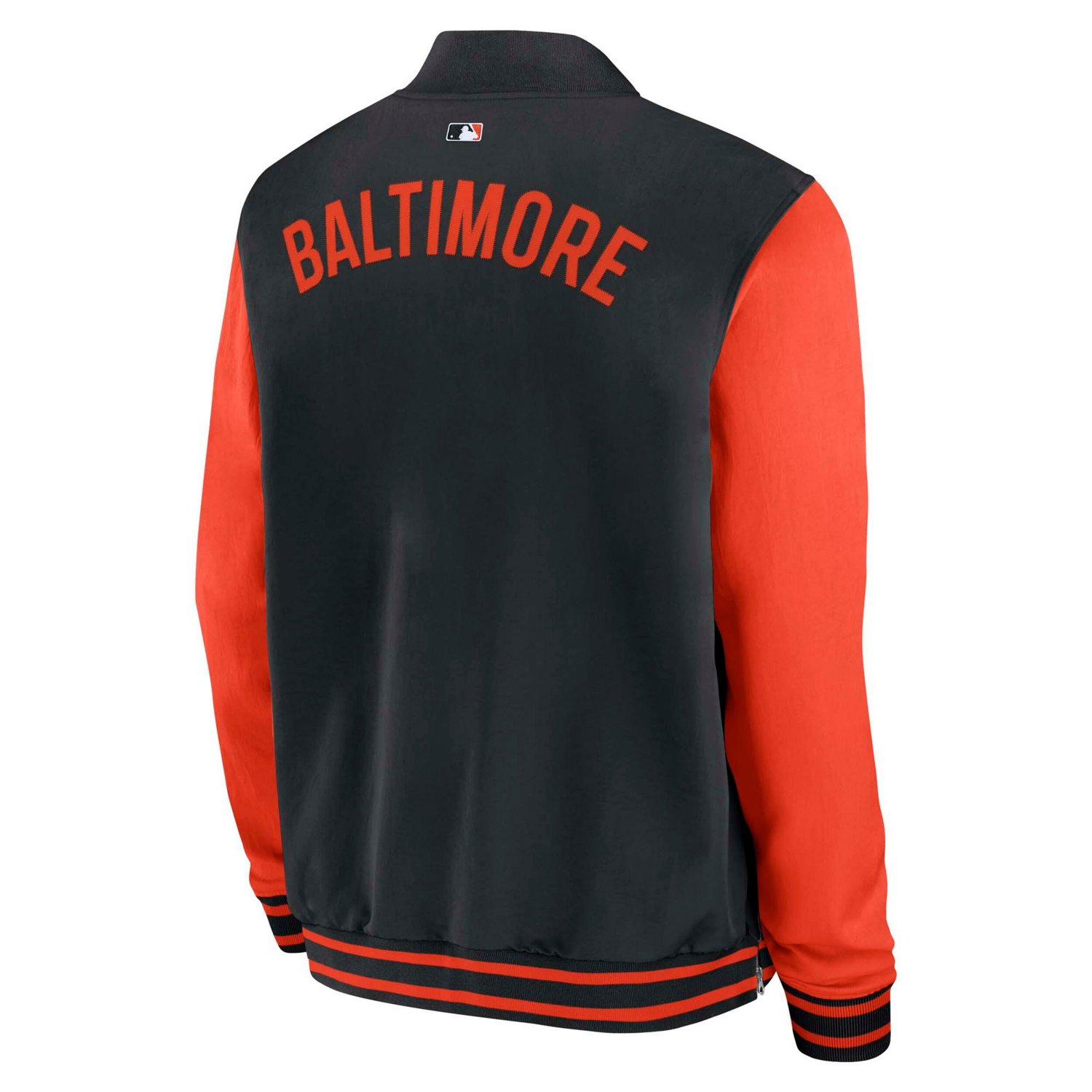 Nike Orange Baltimore Orioles Authentic Collection Dugout Full-Zip Bomber Jacket - view number 3