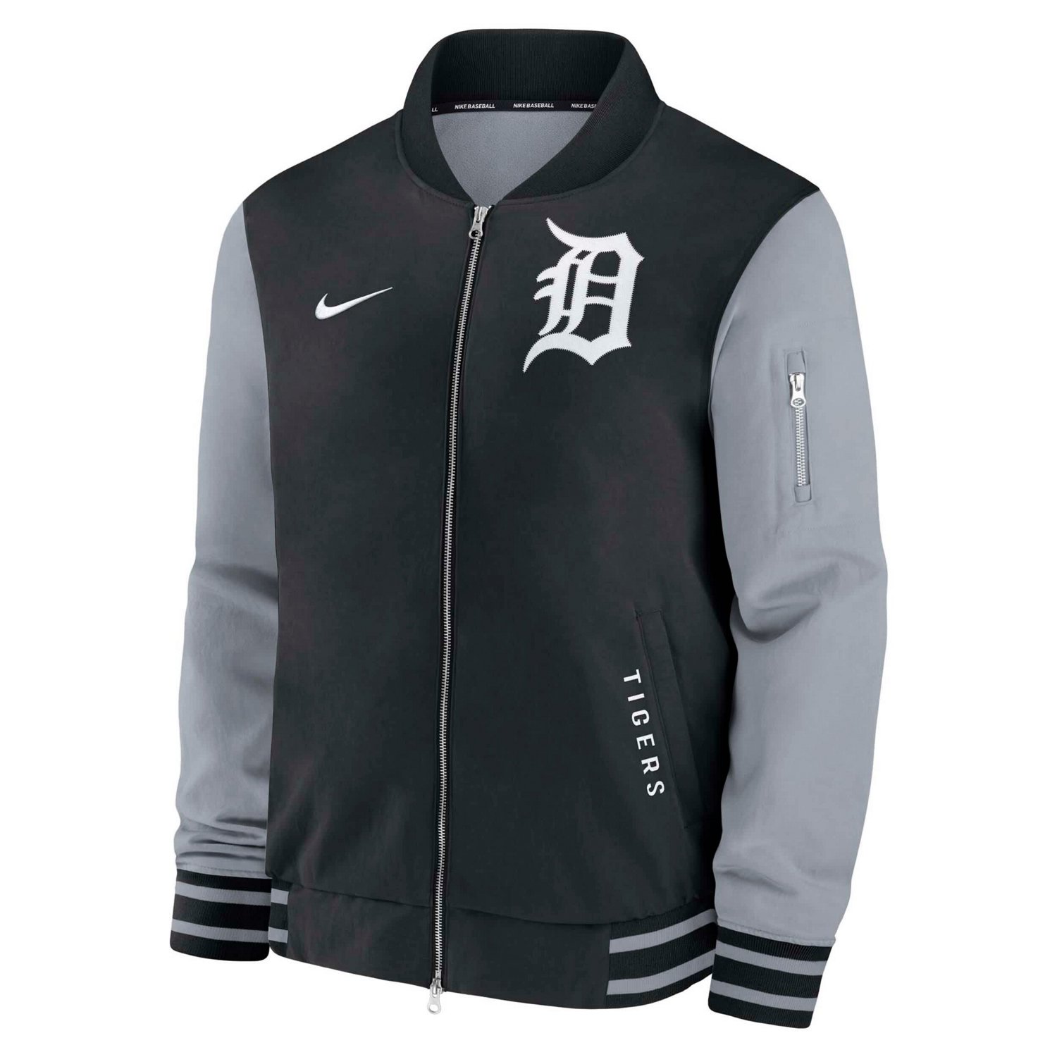 Nike Orange Detroit Tigers Authentic Collection Dugout Full-Zip Bomber Jacket - view number 2