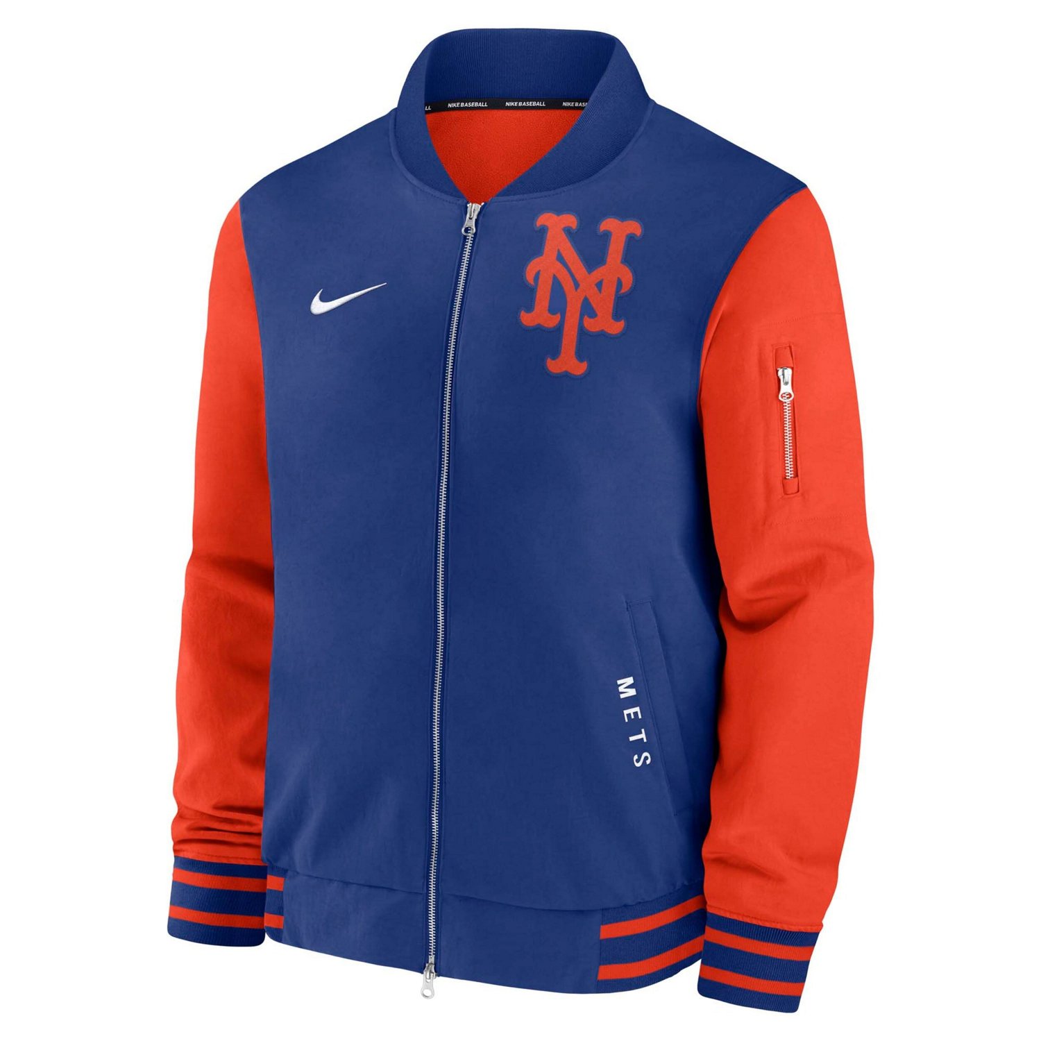 Nike Orange New York Mets Authentic Collection Dugout Full-Zip Bomber Jacket                                                     - view number 2