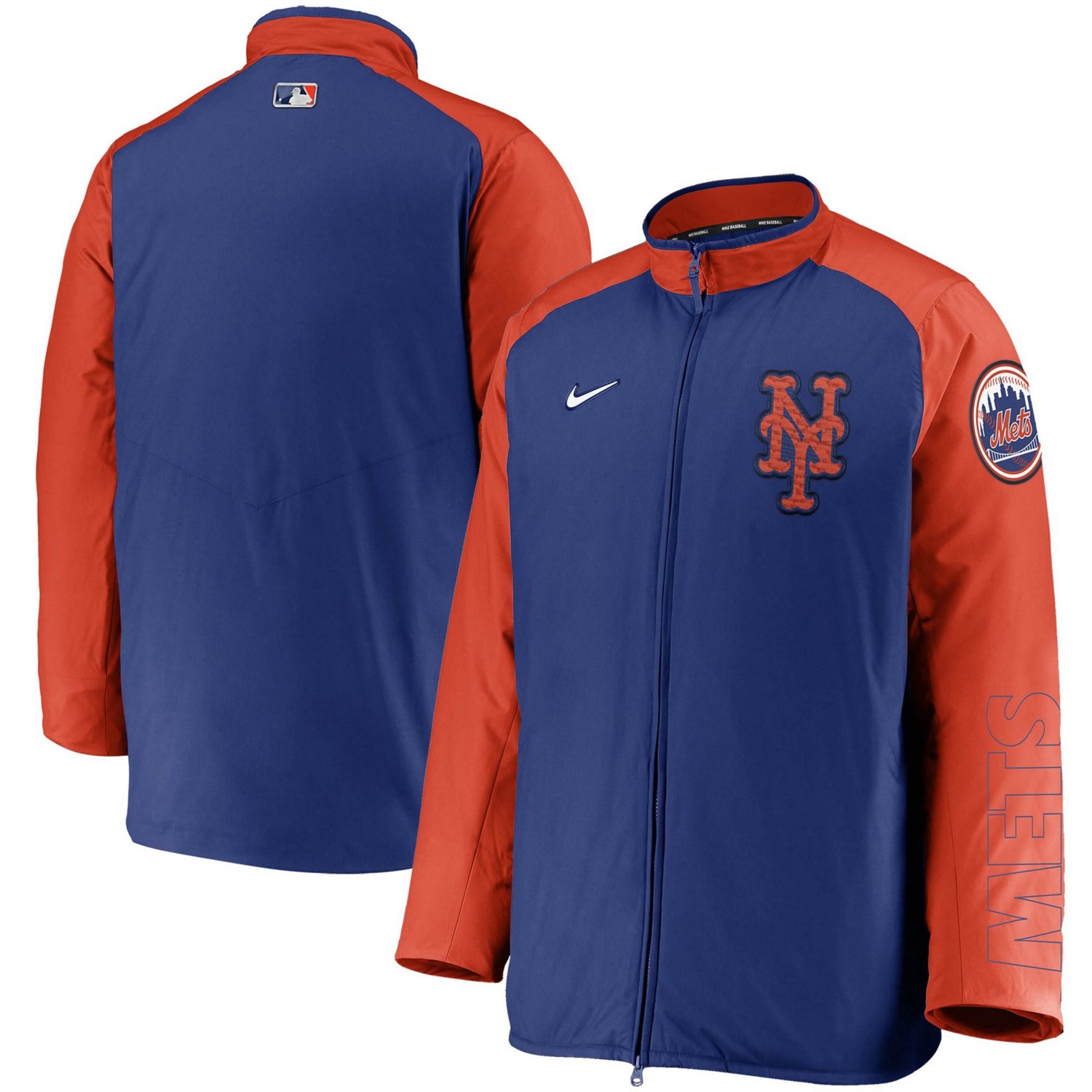 Nike Orange New York Mets Authentic Collection Dugout Full-Zip Jacket