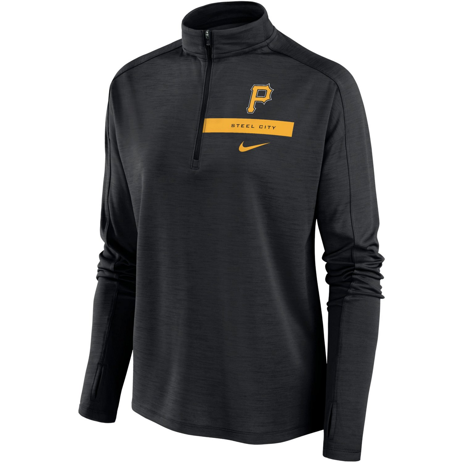 Nike Pittsburgh Pirates Primetime Local Touch Pacer Quarter-Zip Top - view number 2