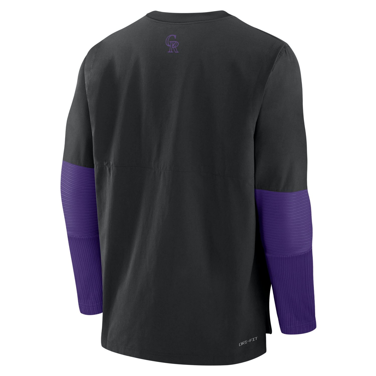 Nike Purple Colorado Rockies Authentic Collection Lightweight Player Tri-Blend Performance Pullover Sweatshirt                   - view number 3
