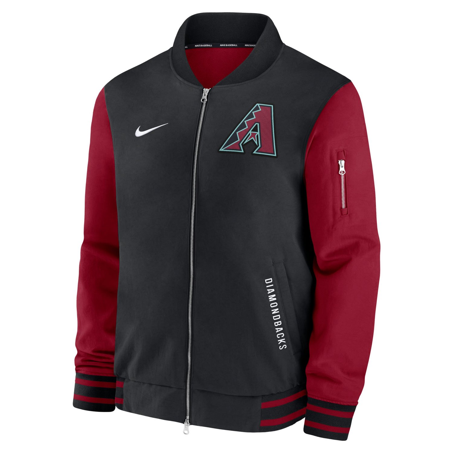 Nike Red Arizona Diamondbacks Authentic Collection Dugout Full-Zip Bomber Jacket                                                 - view number 2