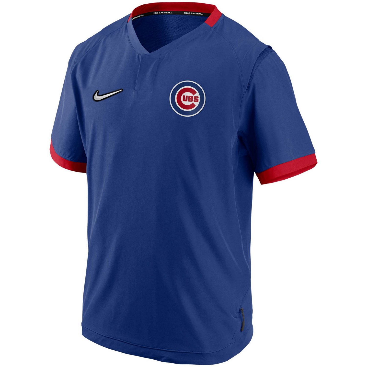 Nike Red Chicago Cubs Authentic Collection Short Sleeve Hot Pullover Jacket - view number 2