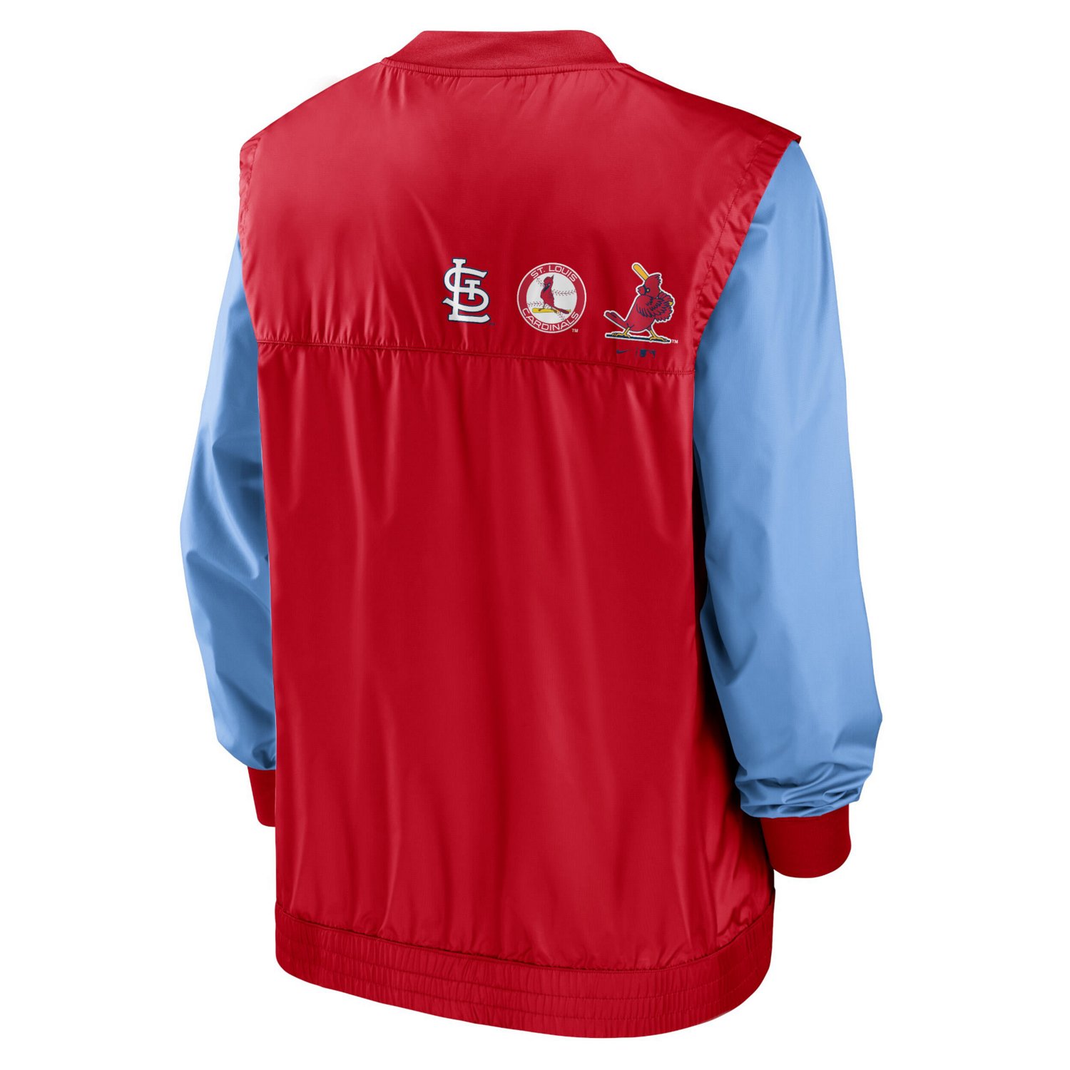 Nike Red St Louis Cardinals Rewind Warmup V-Neck Pullover Jacket
