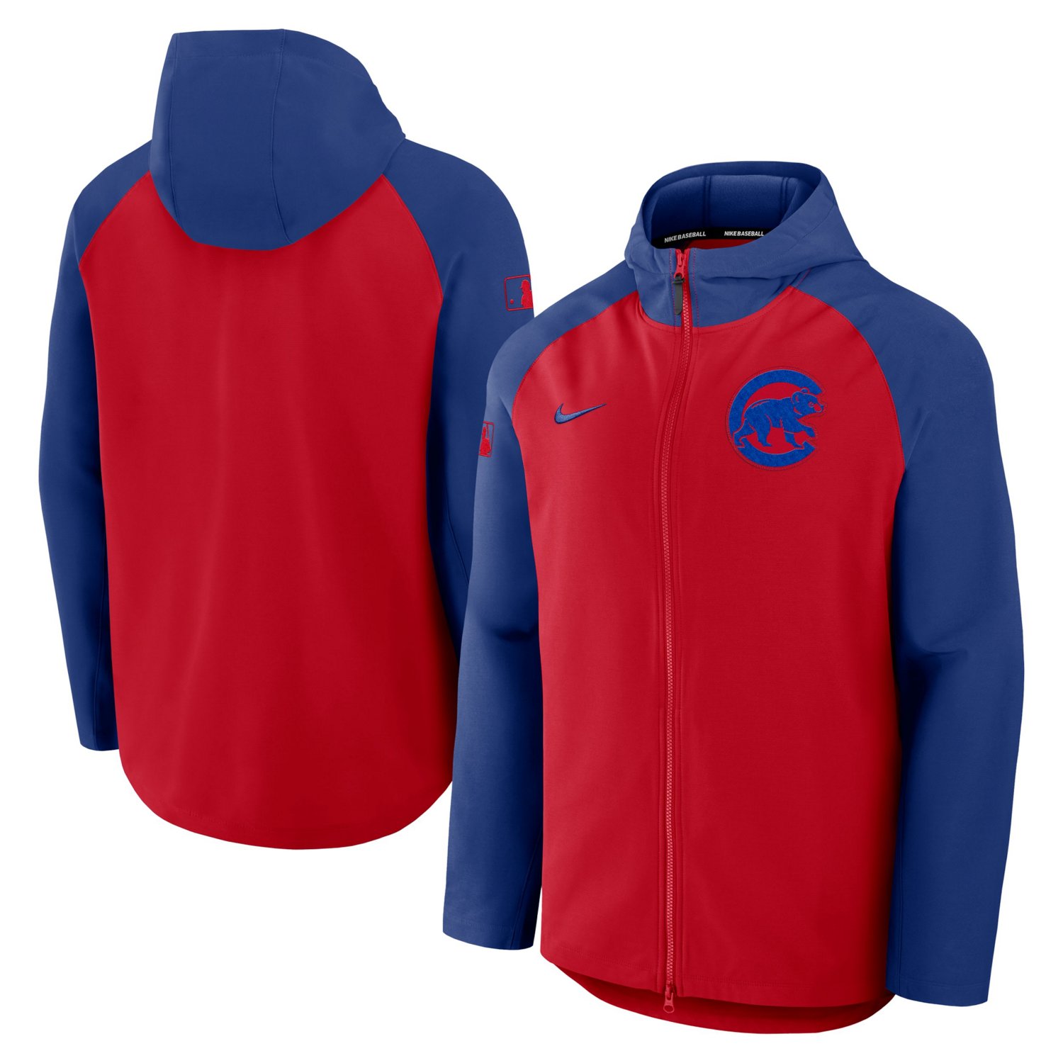 Nike Royal Chicago Cubs Authentic Collection Raglan Performance Full-Zip Jacket