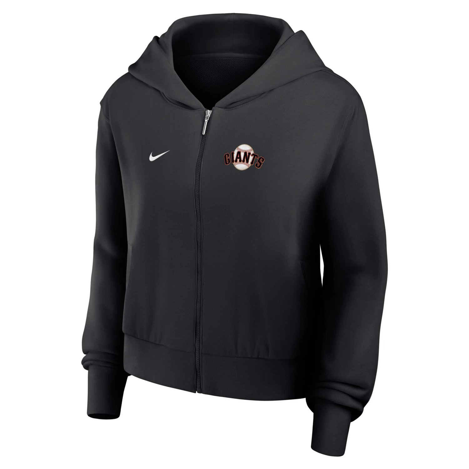 Nike San Francisco Giants Cropped Chill Full-Zip Hoodie - view number 2