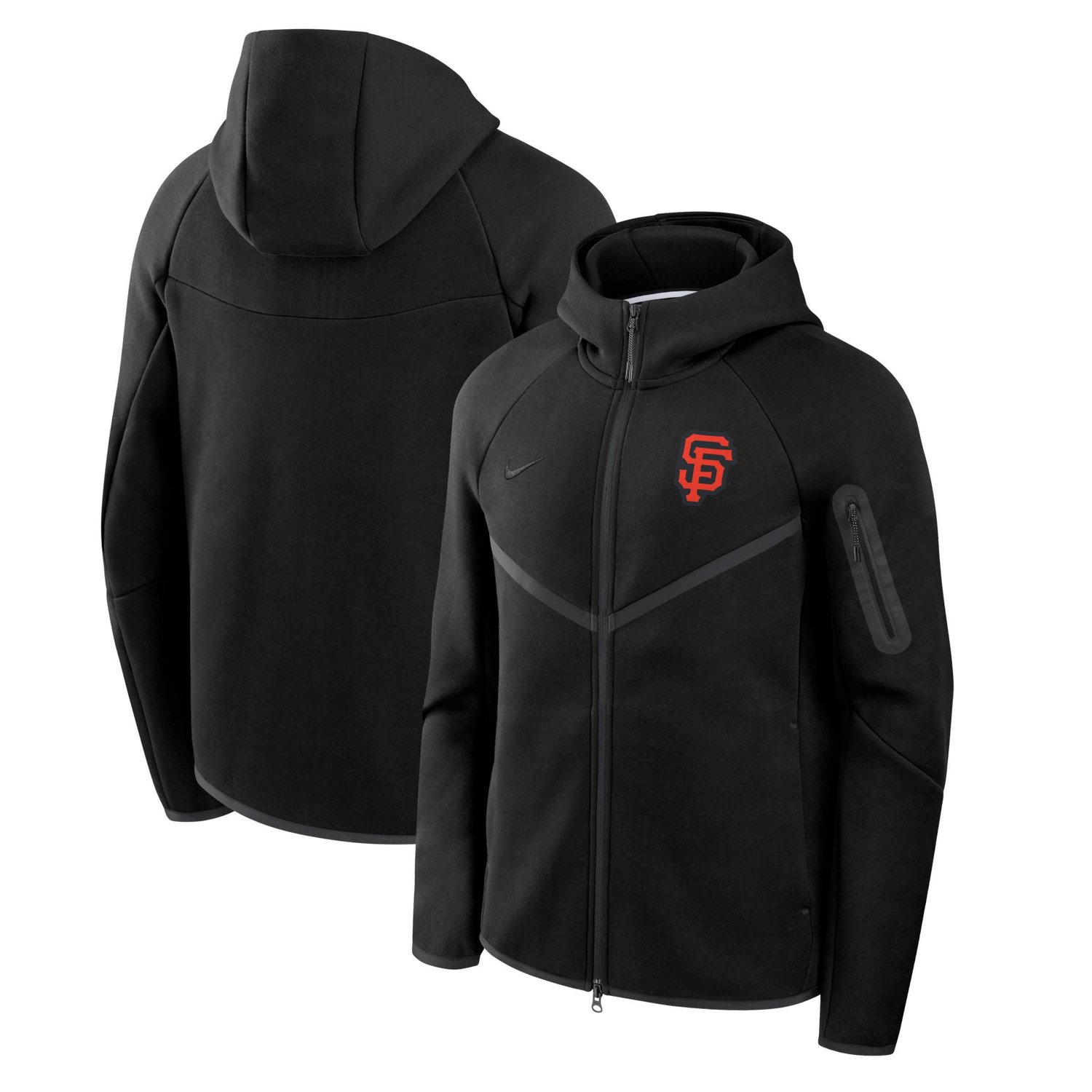 Nike San Francisco Giants Tech Fleece Windrunner Full-Zip Hoodie Jacket - view number 1