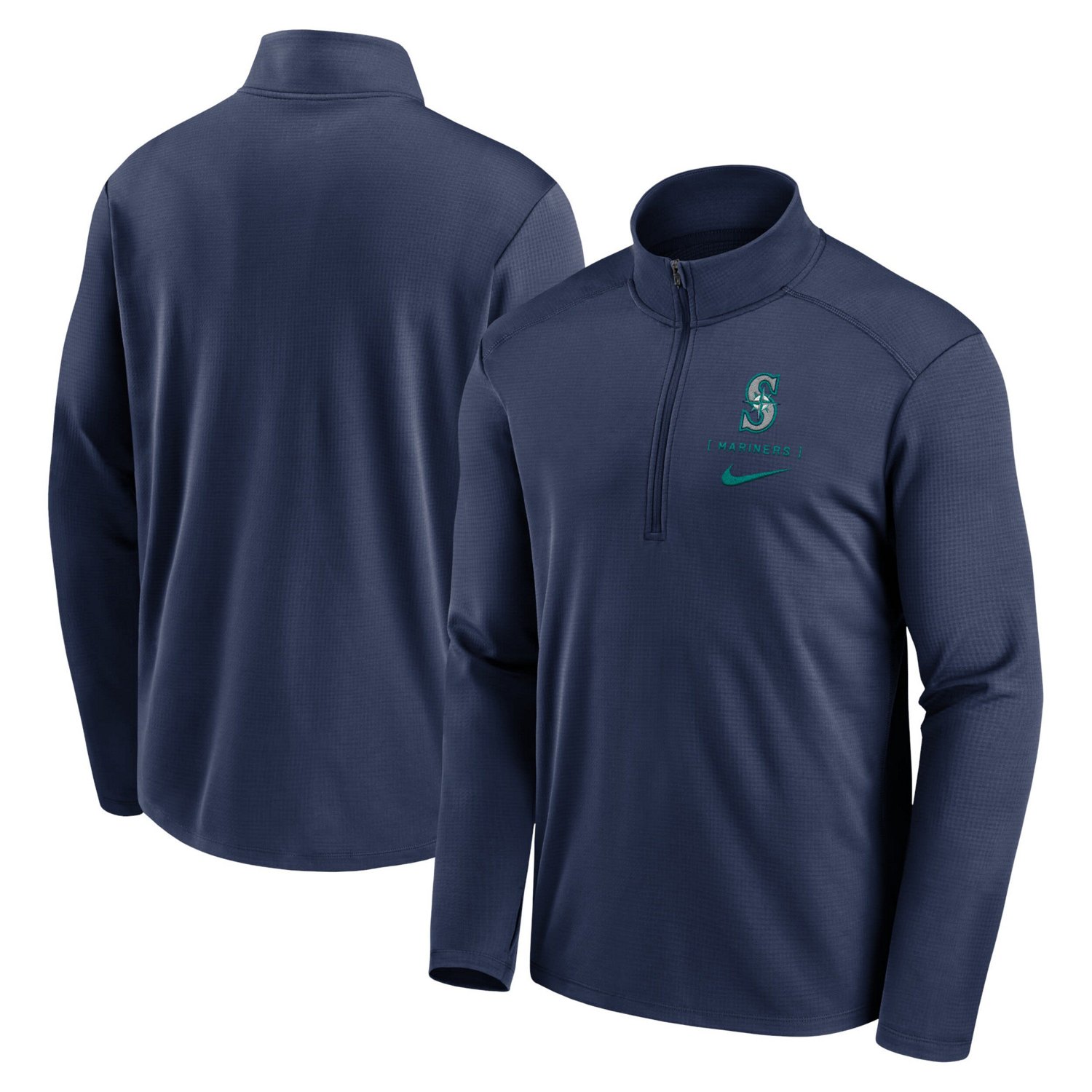 Nike Seattle Mariners Franchise Logo Pacer Performance Half-Zip Top