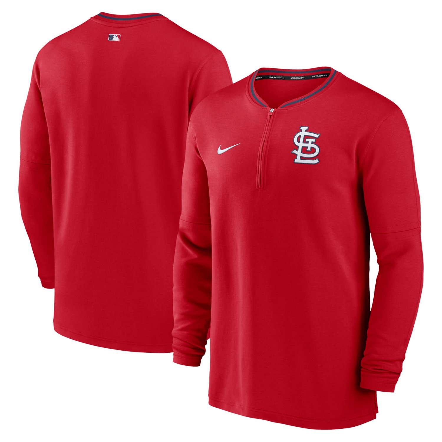 Nike St Louis Cardinals Authentic Collection Performance Half-Zip Top
