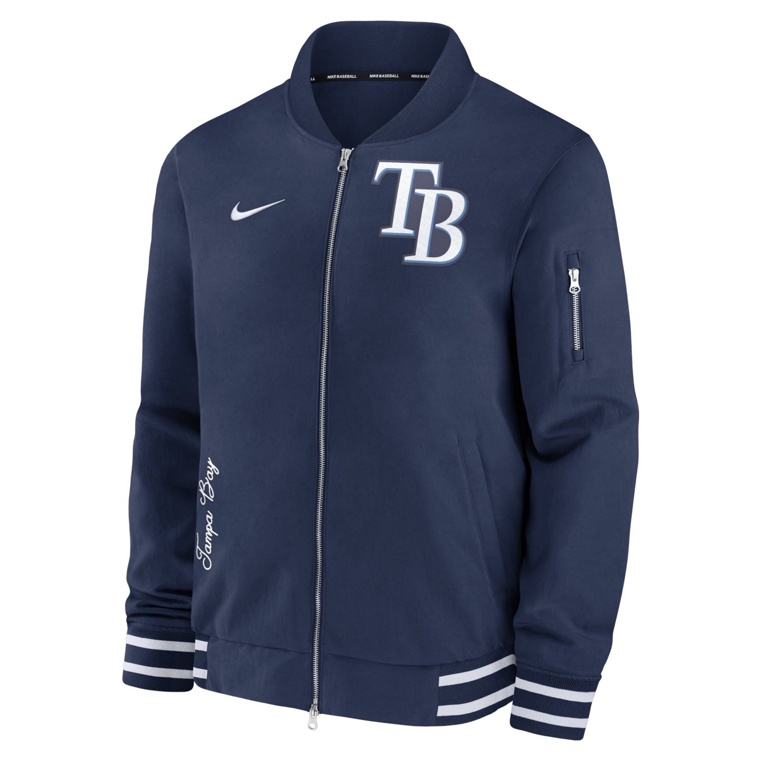 Nike Tampa Bay Rays Authentic Collection Full-Zip Bomber Jacket - view number 2